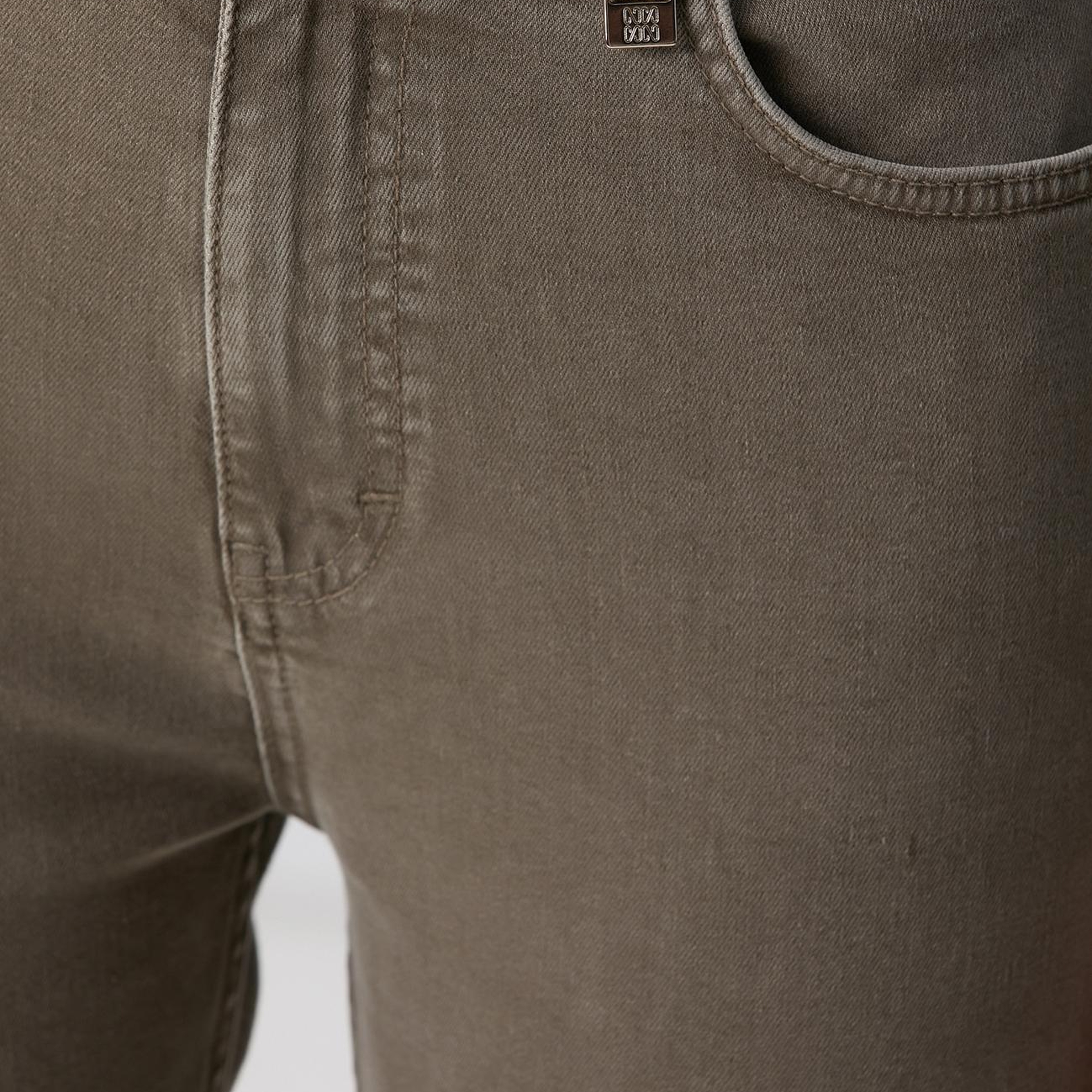 Network Kadın Haki Denim Pantolon