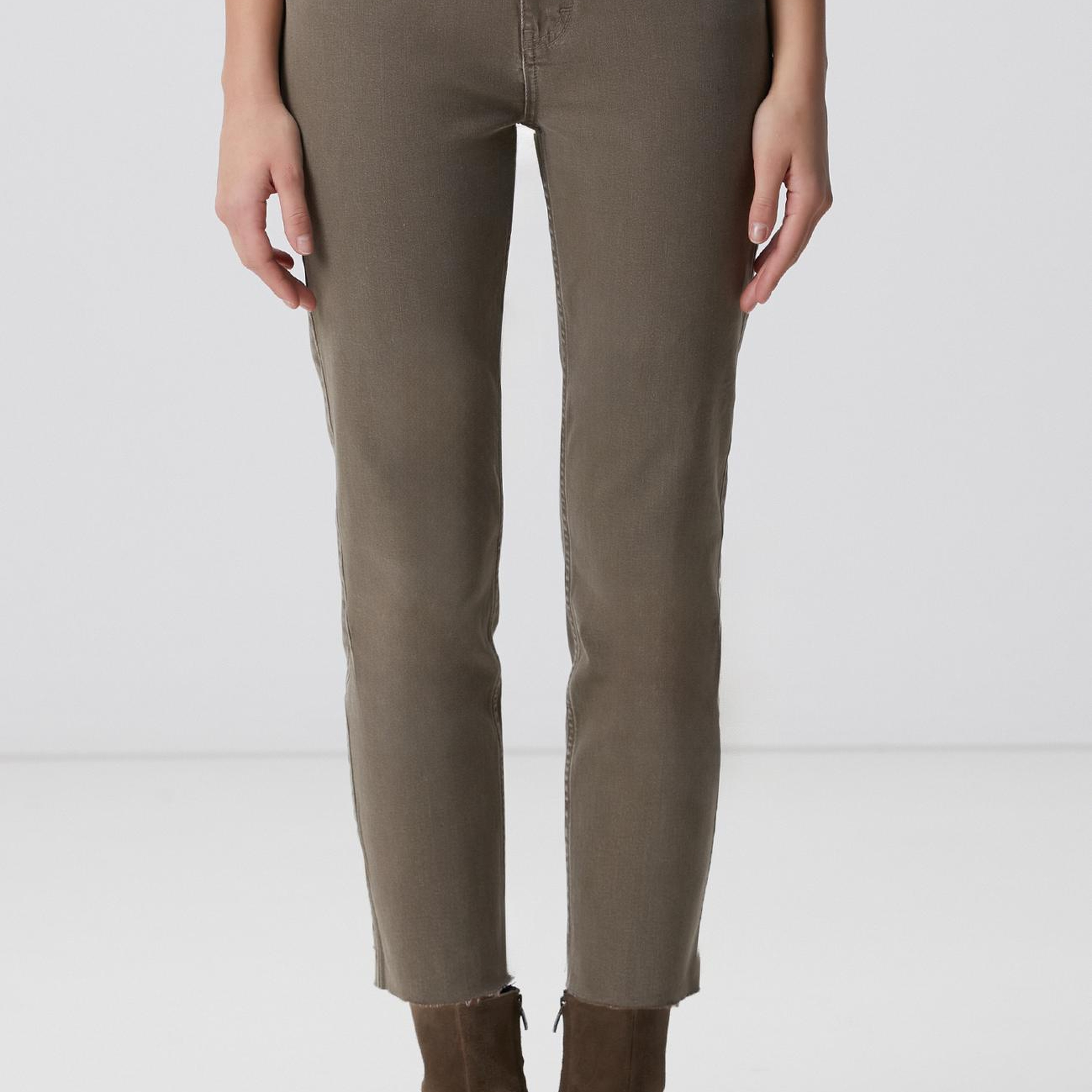 Network Kadın Haki Denim Pantolon