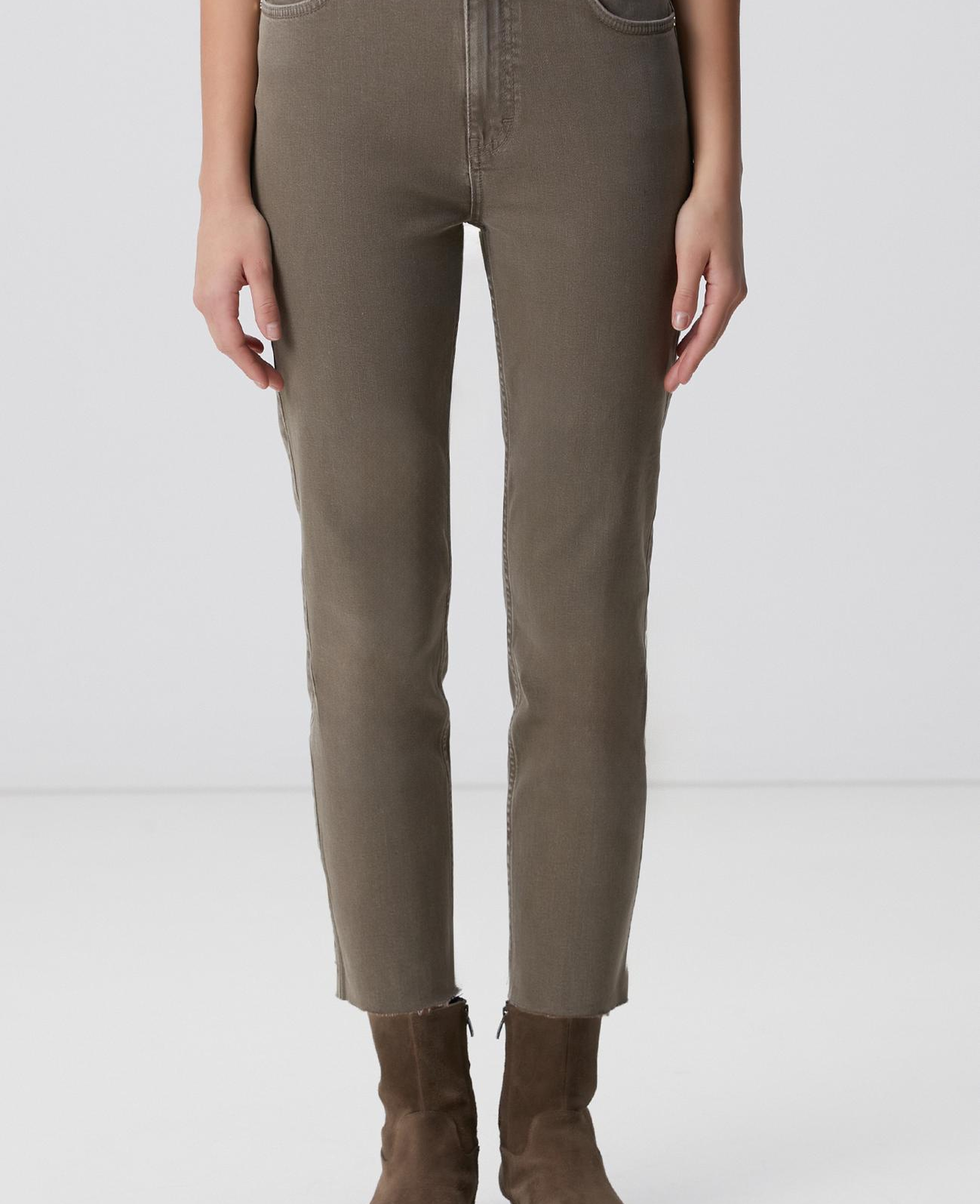 Network Kadın Haki Denim Pantolon