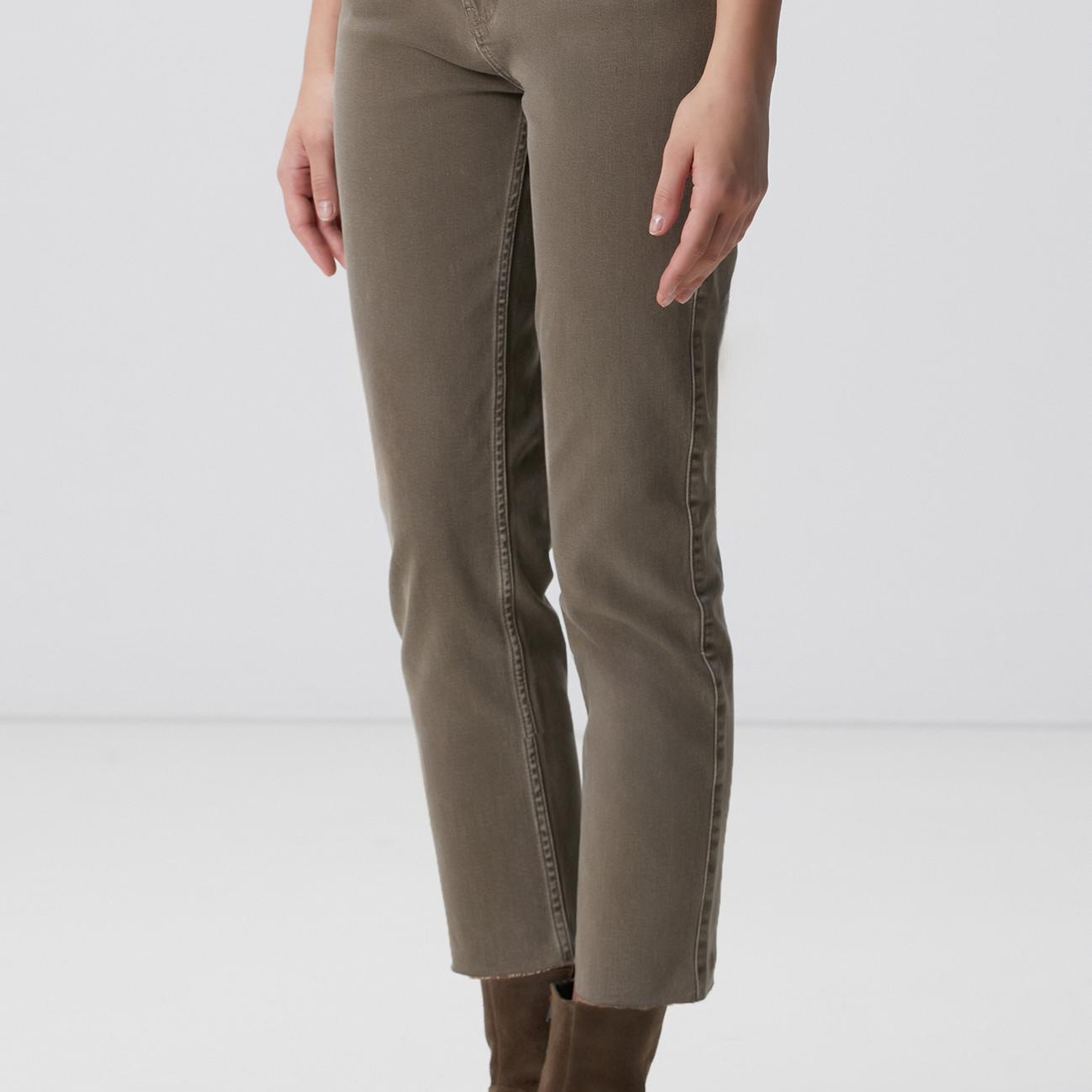 Network Kadın Haki Denim Pantolon