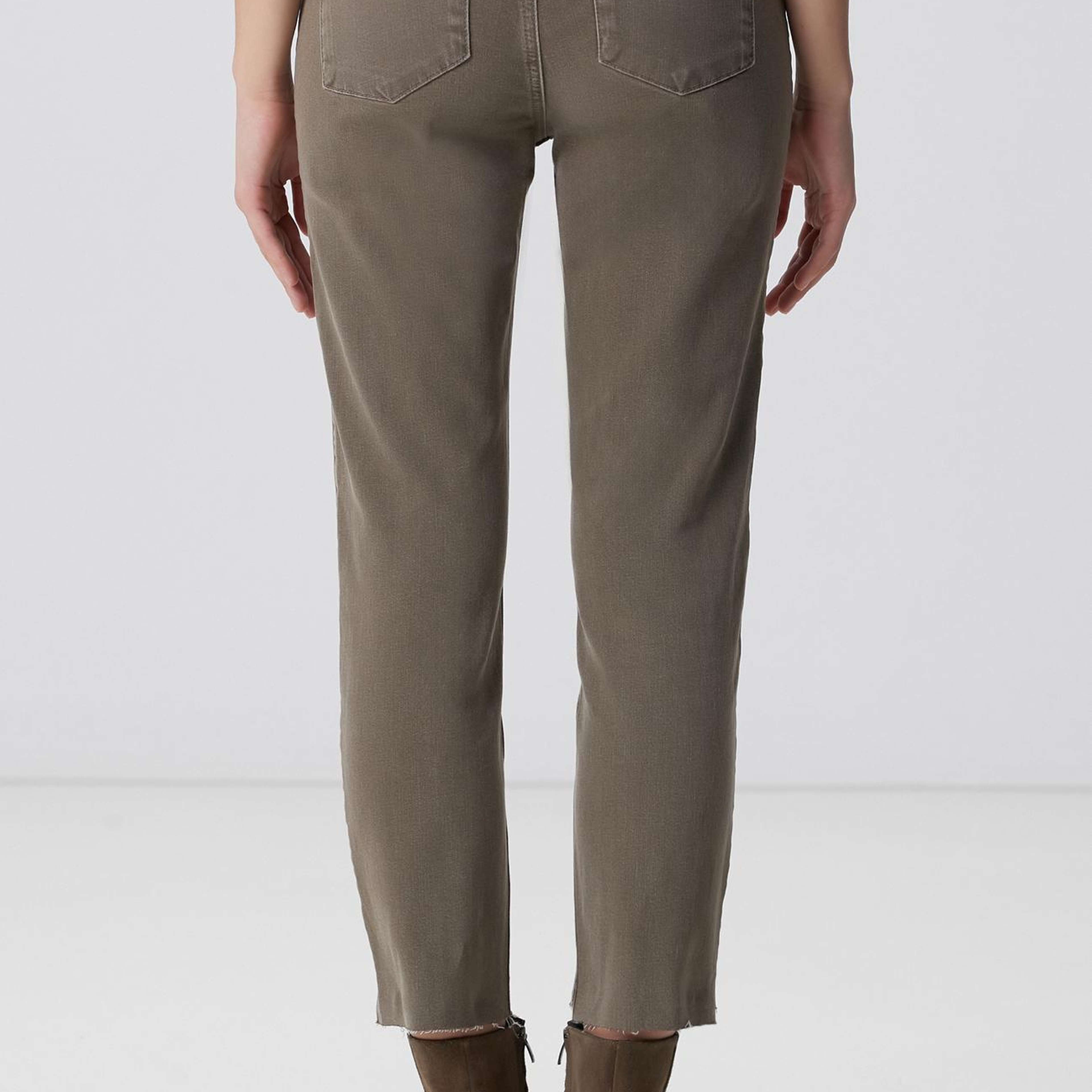 Network Kadın Haki Denim Pantolon