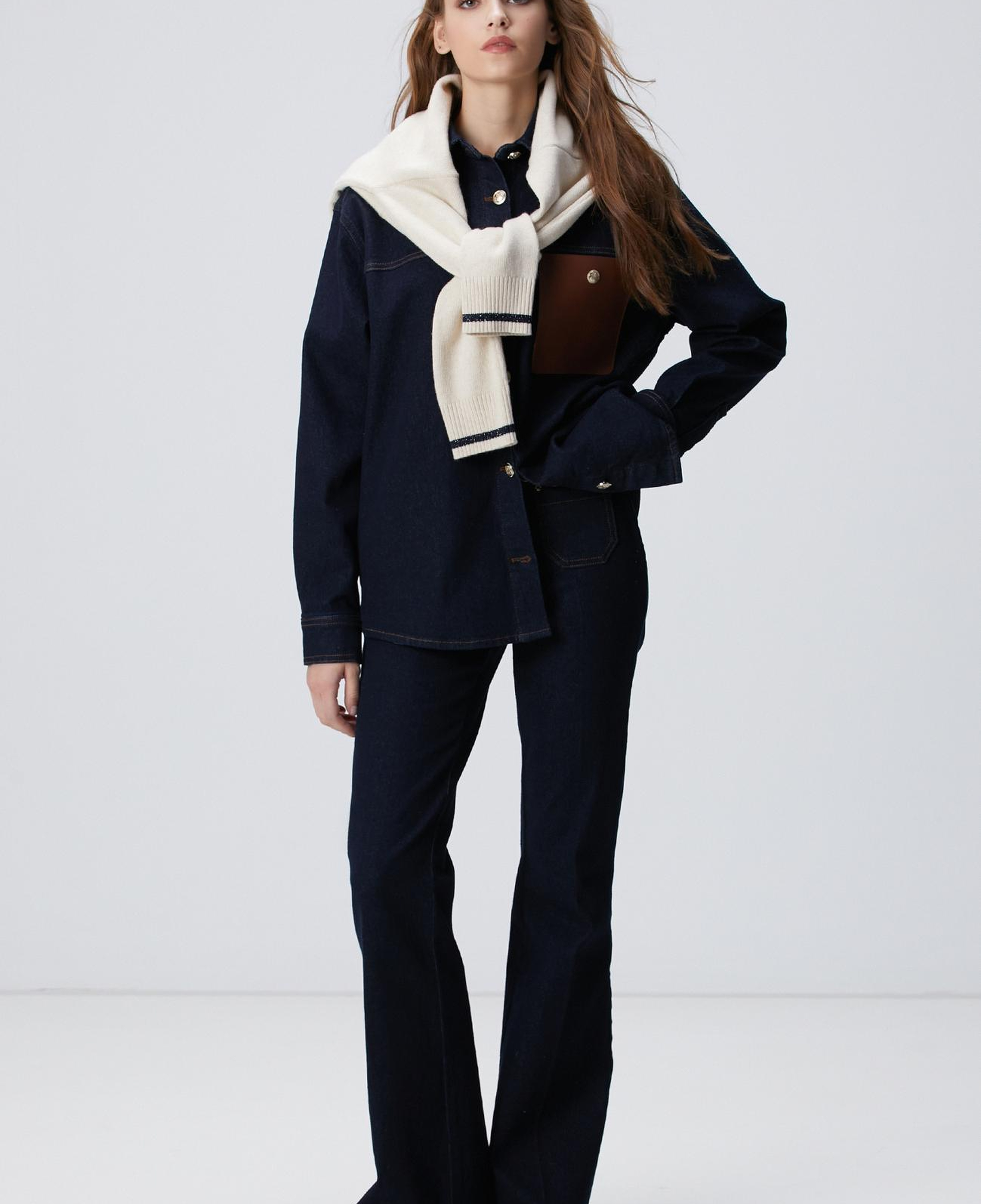 Network Kadın Lacivert Denim Pantolon