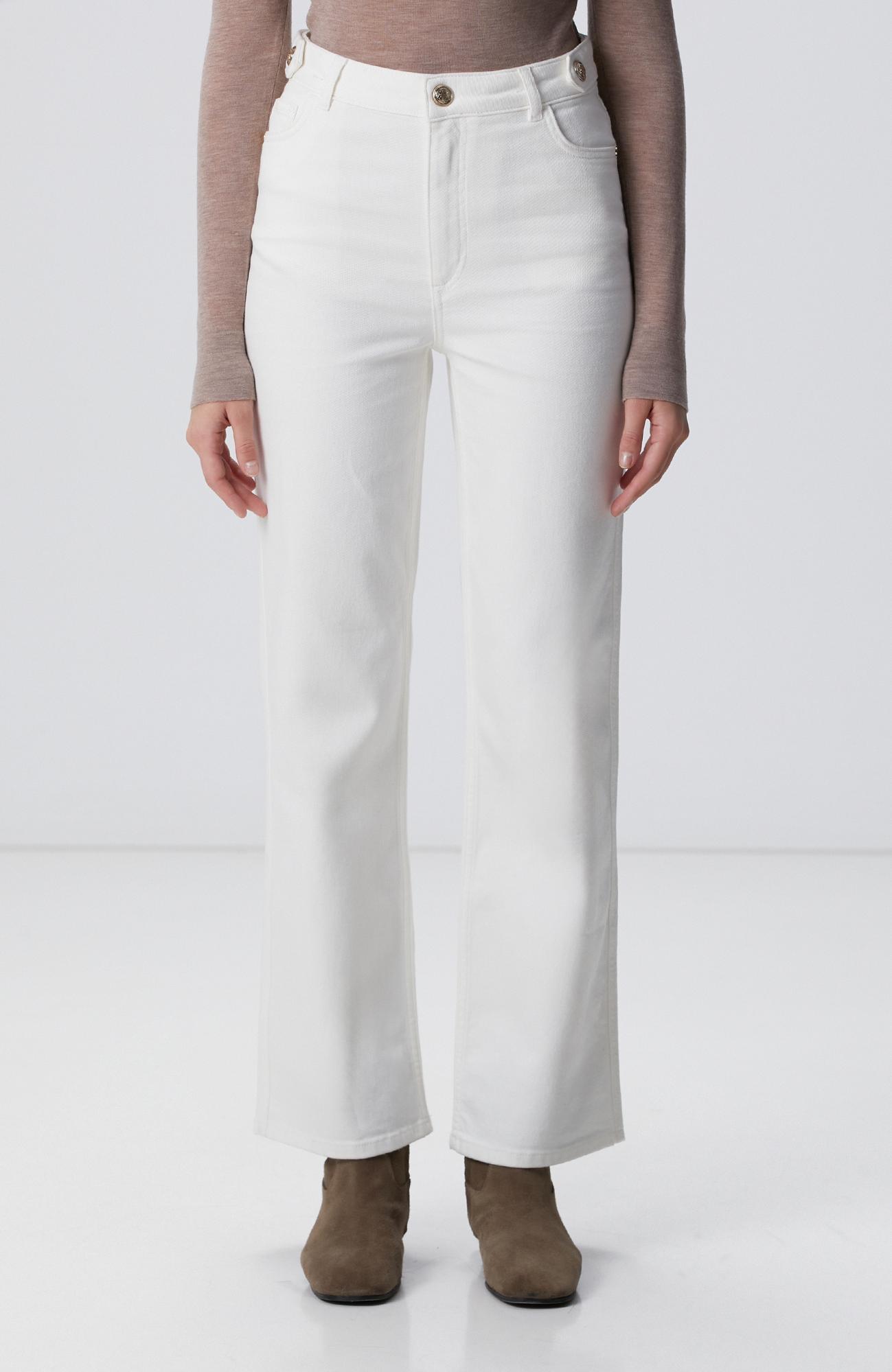 Network Kadın Kırık Beyaz Denim Pantolon