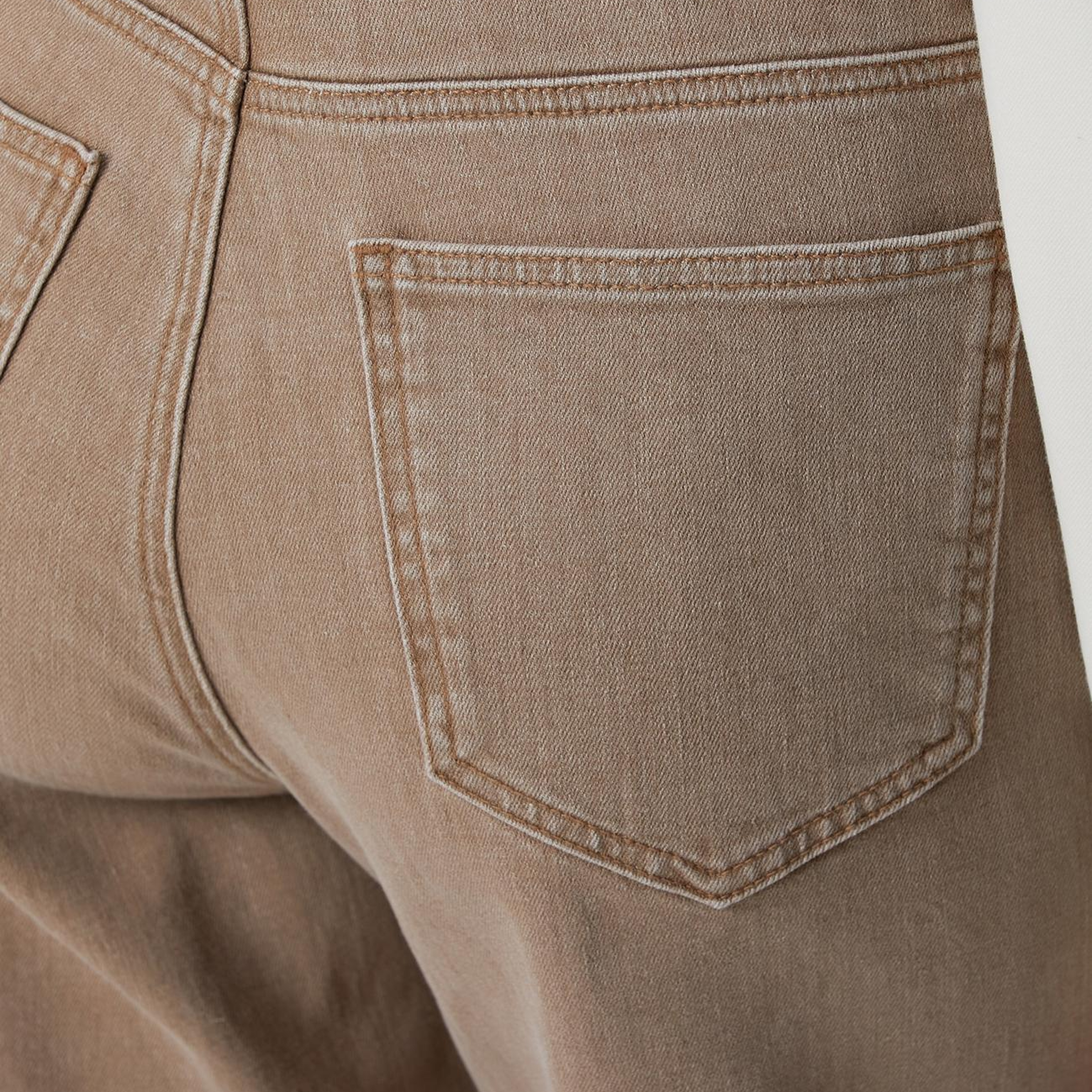 Network Kadın Bej Denim Pantolon