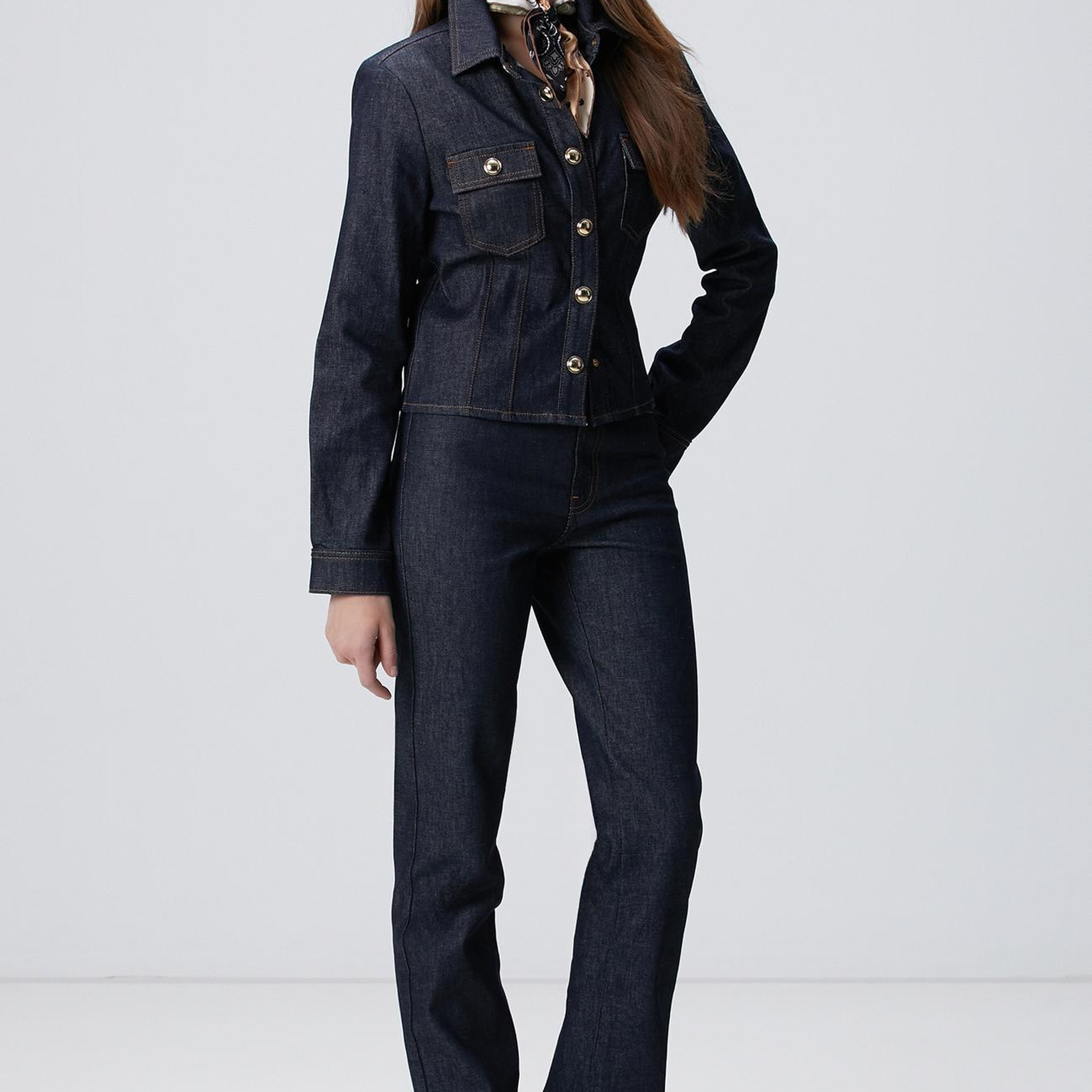 Network Kadın Lacivert Denim Ceket