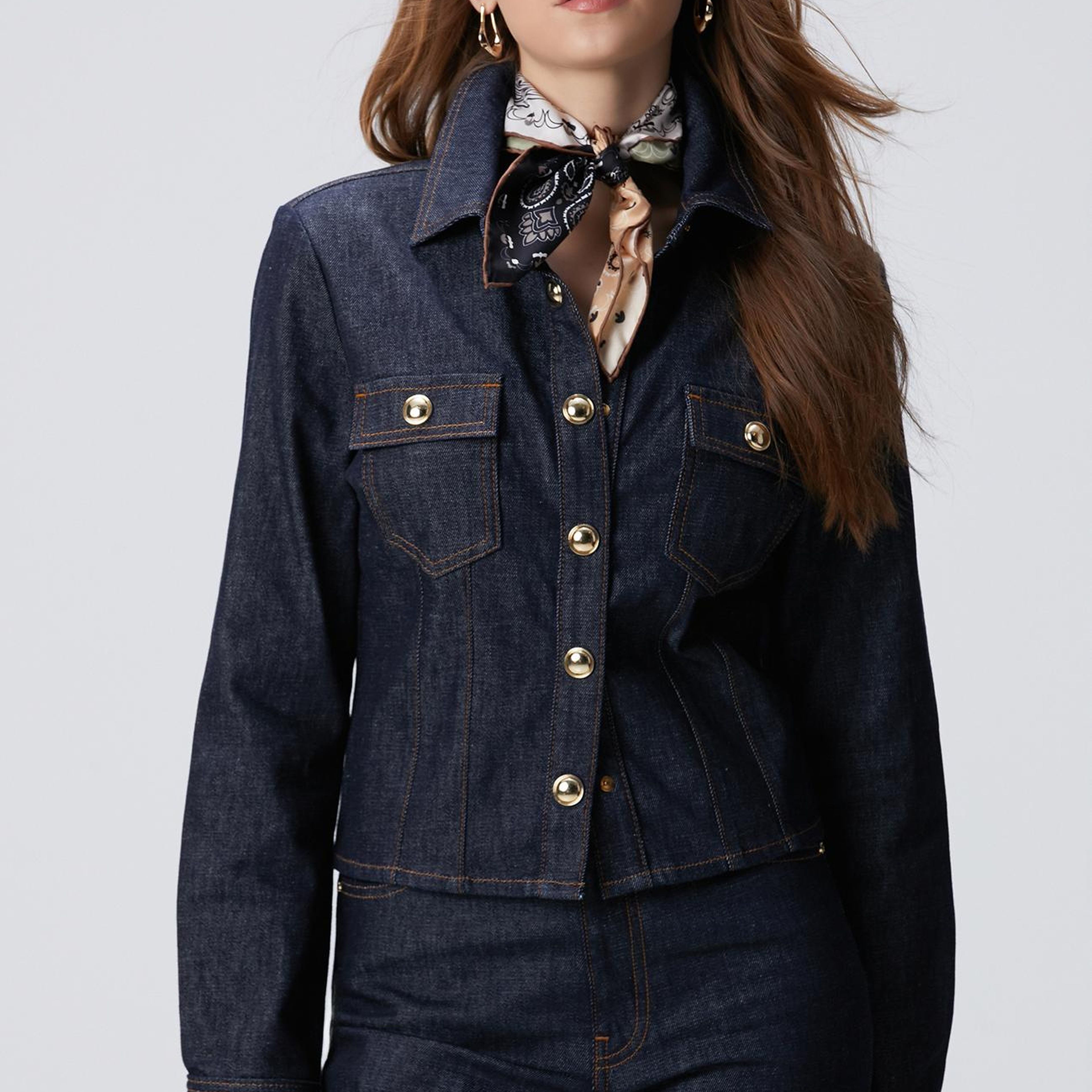 Network Kadın Lacivert Denim Ceket