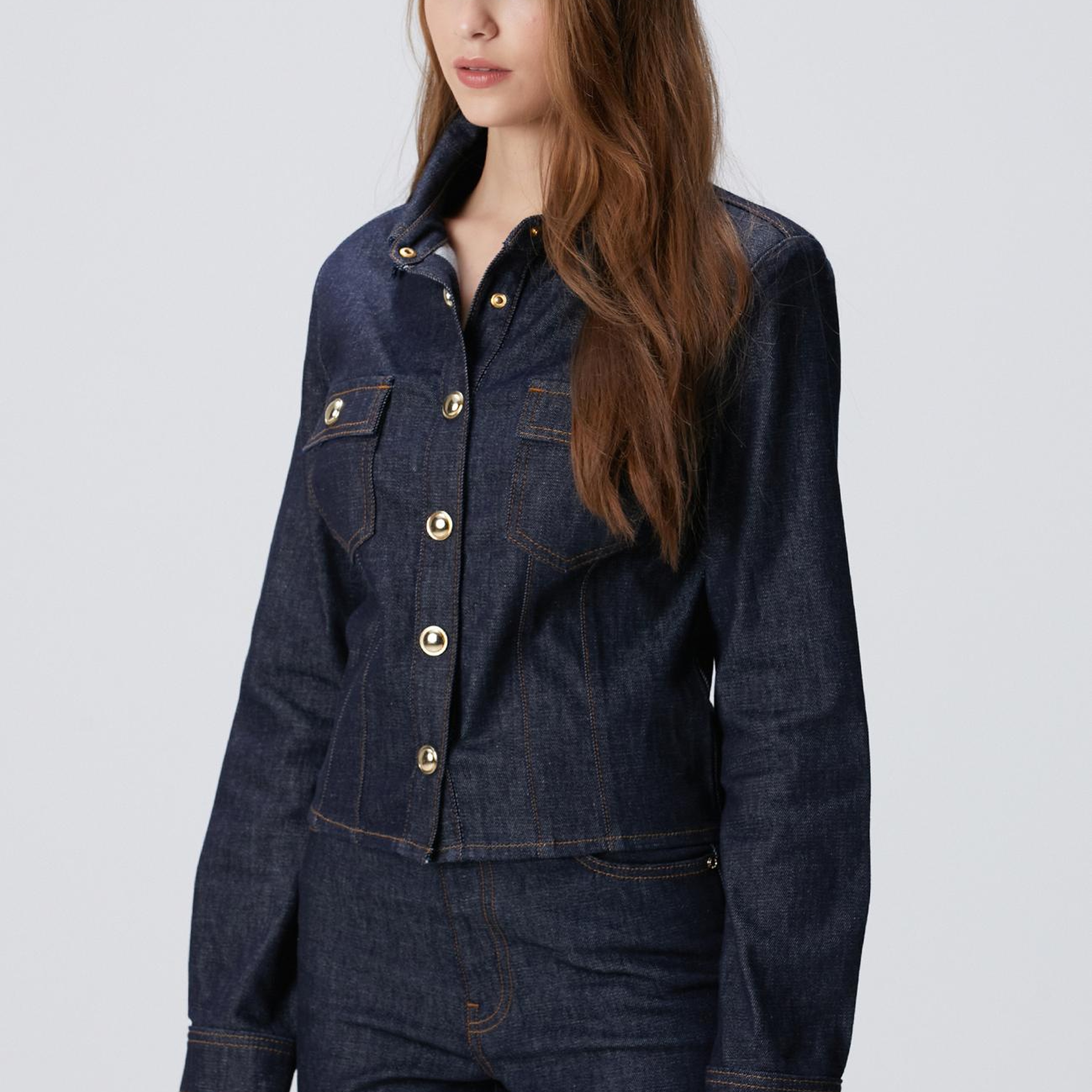 Network Kadın Lacivert Denim Ceket