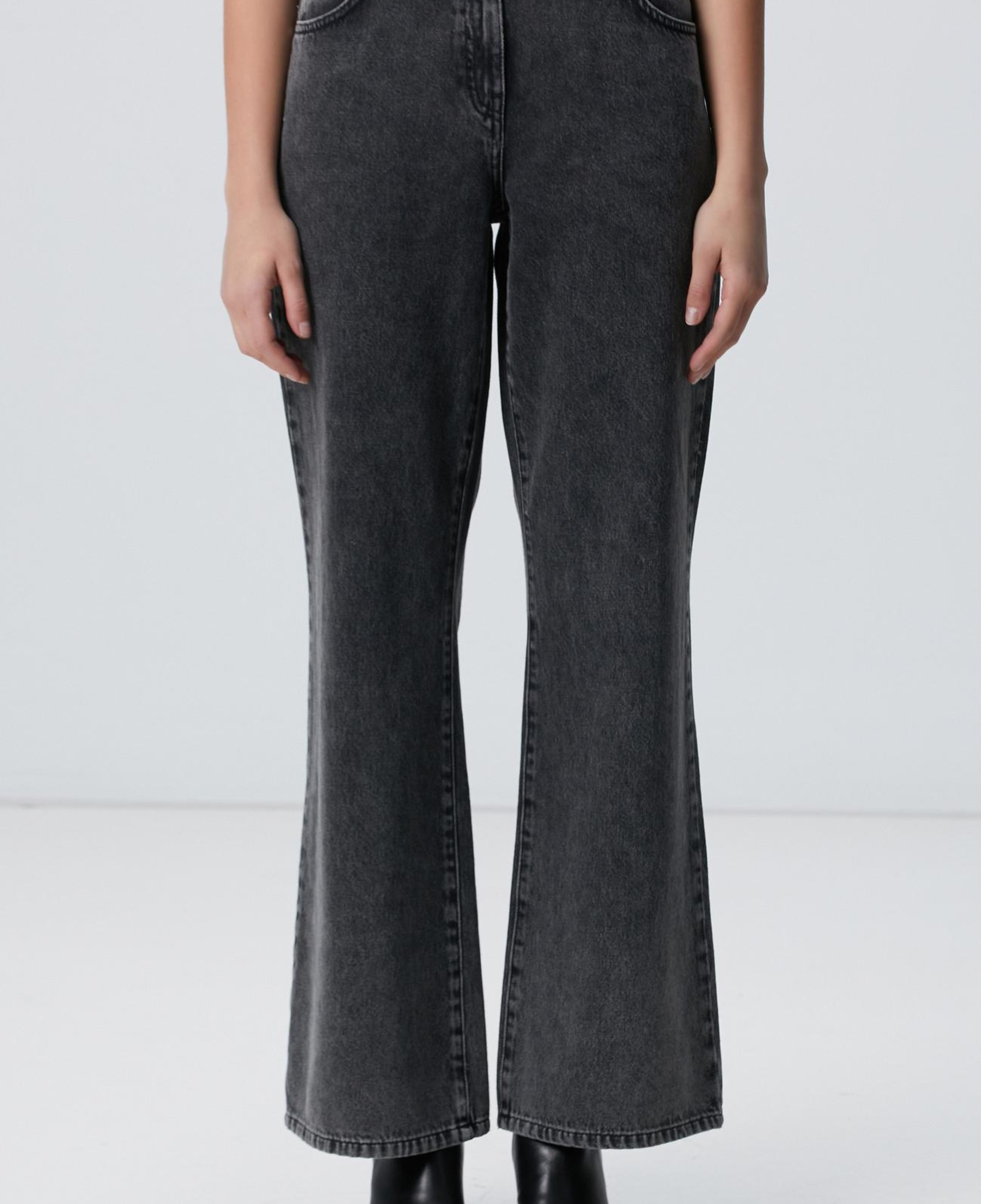 Network Kadın Antrasit Denim Pantolon