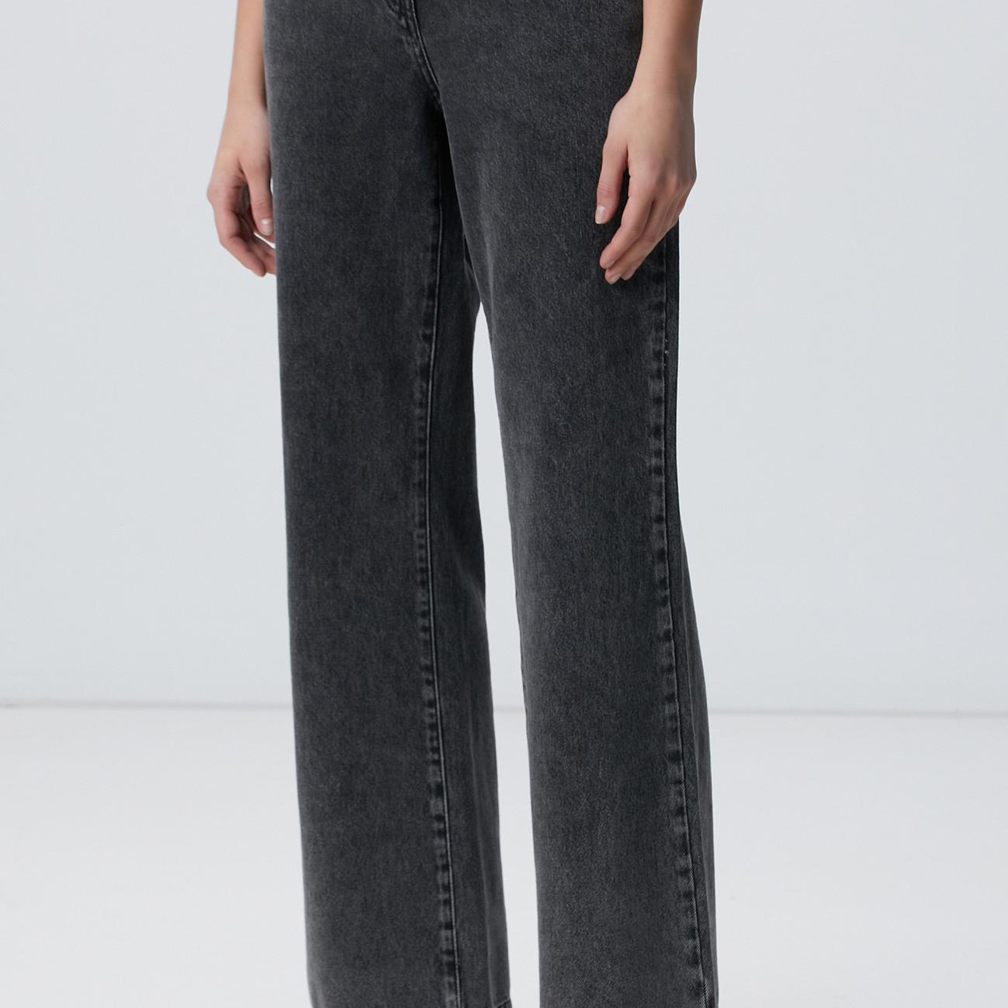 Network Kadın Antrasit Denim Pantolon