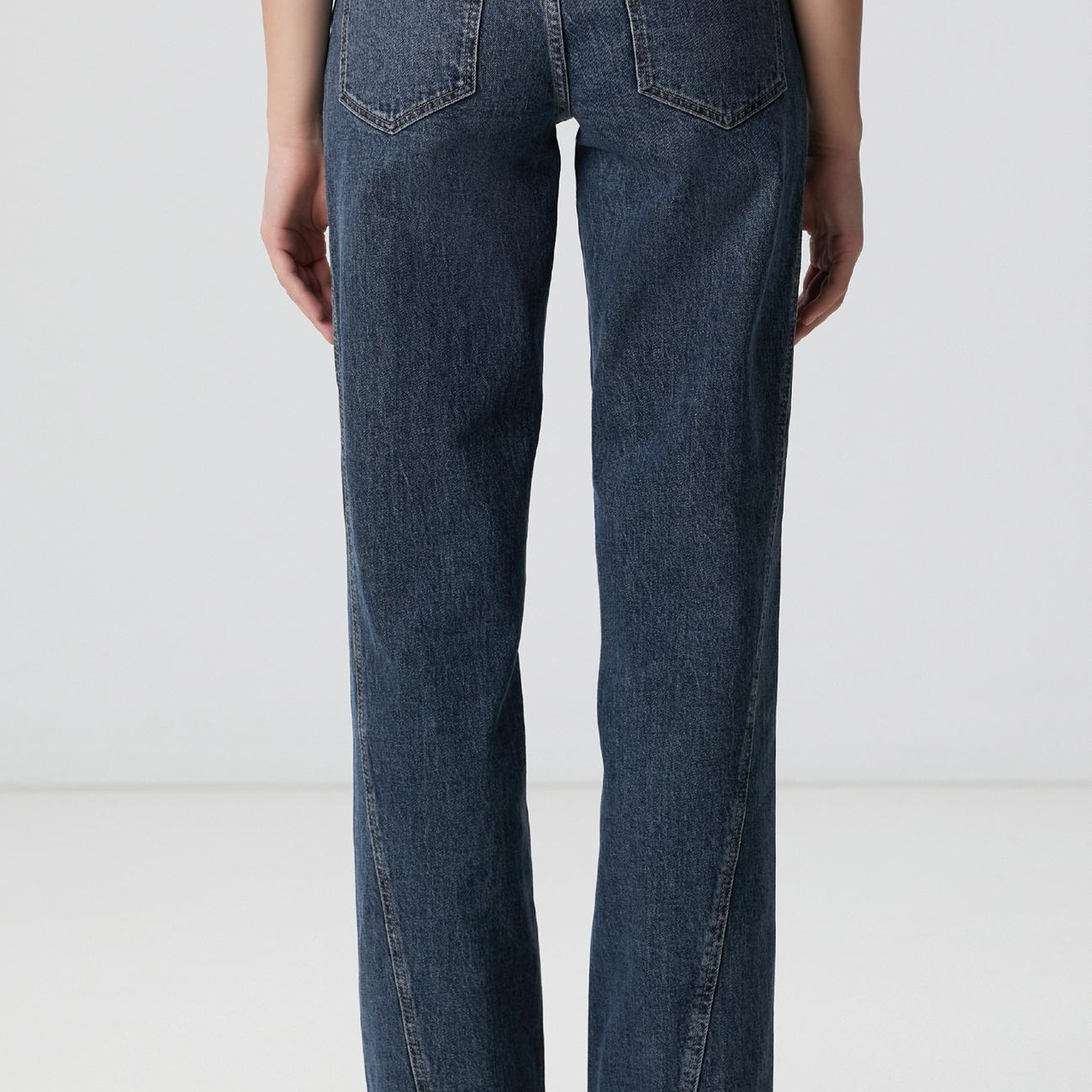 Network Kadın İndigo Straight Kalıp Denim Pantolon