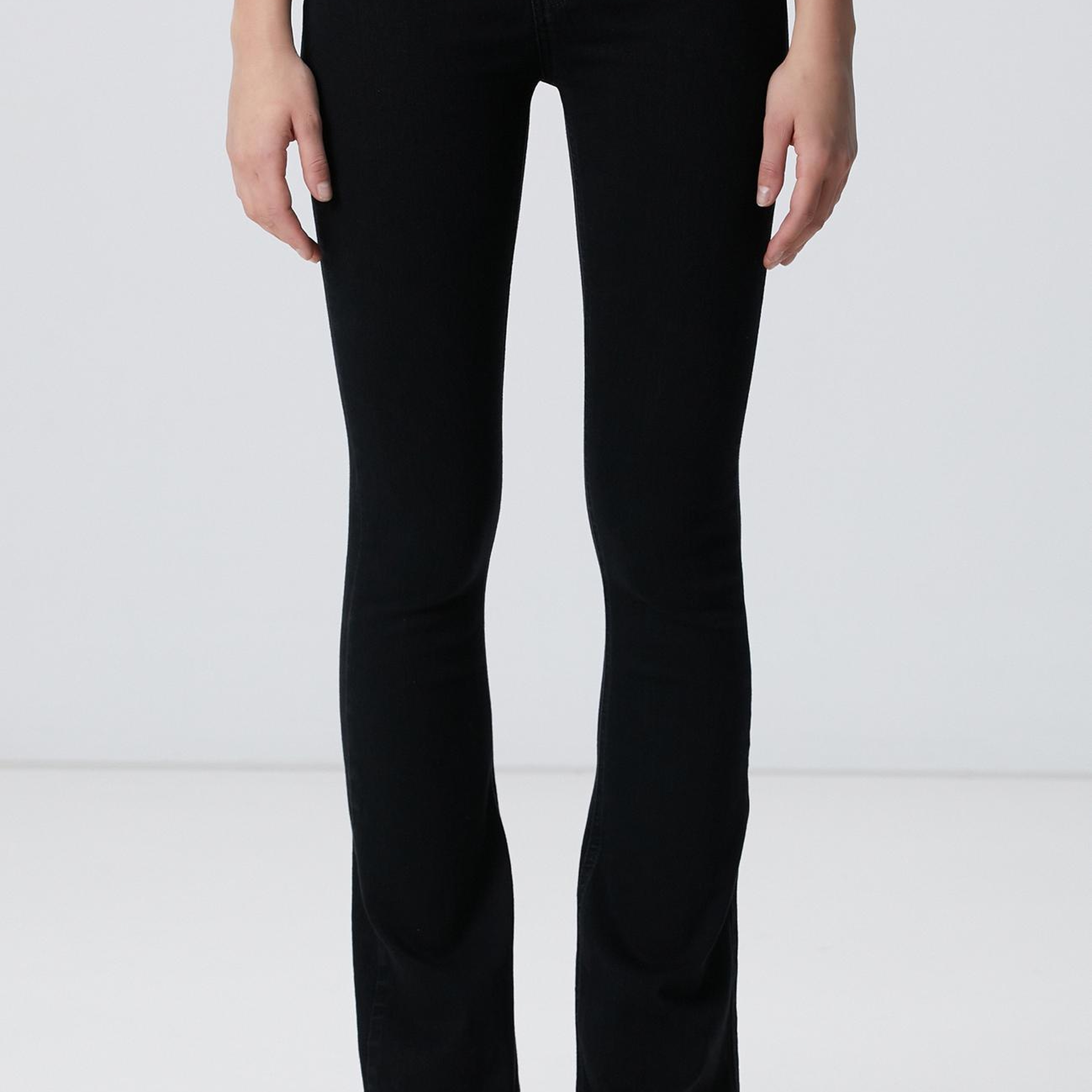 Network Kadın Siyah Denim Pantolon