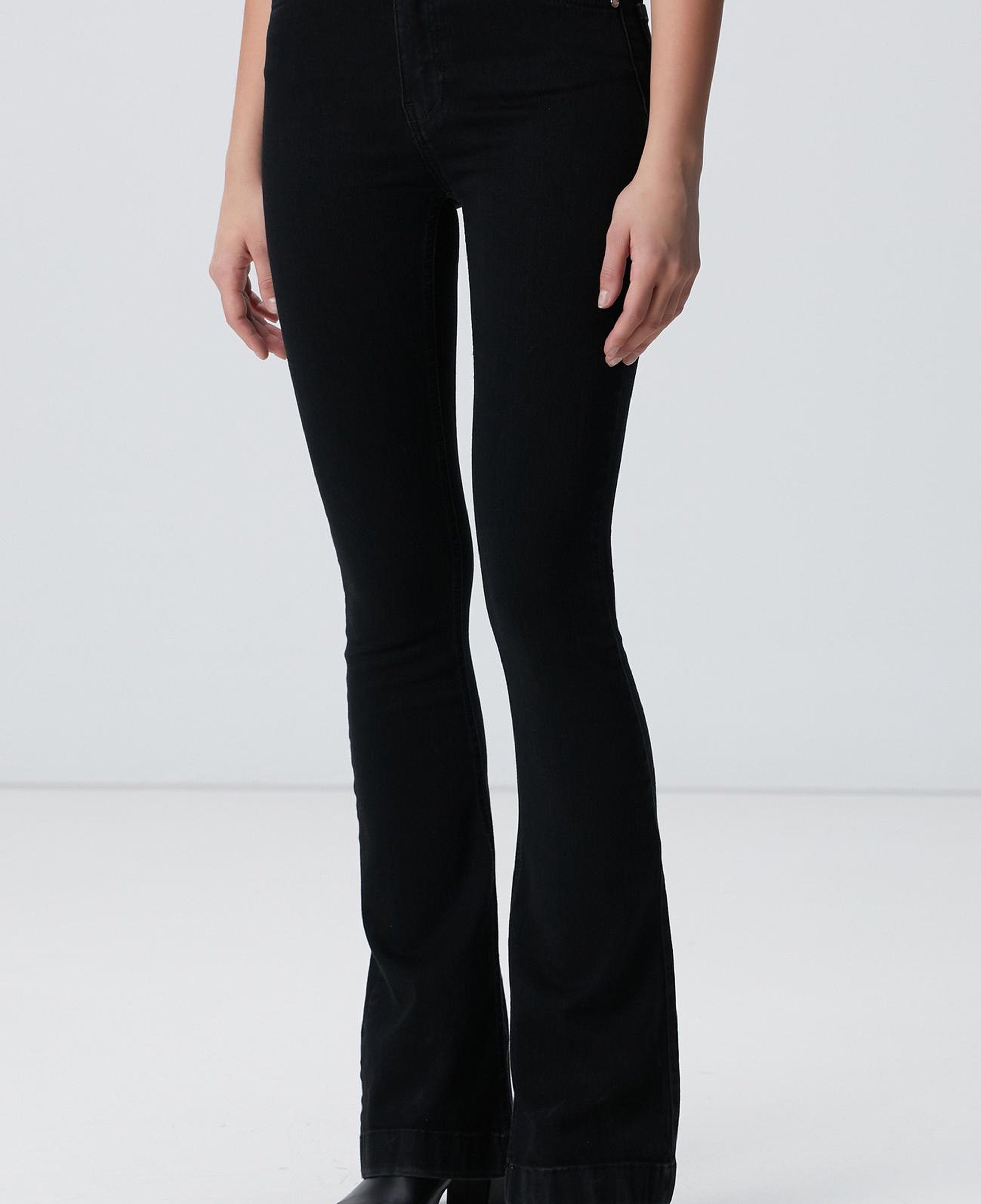 Network Kadın Siyah Denim Pantolon