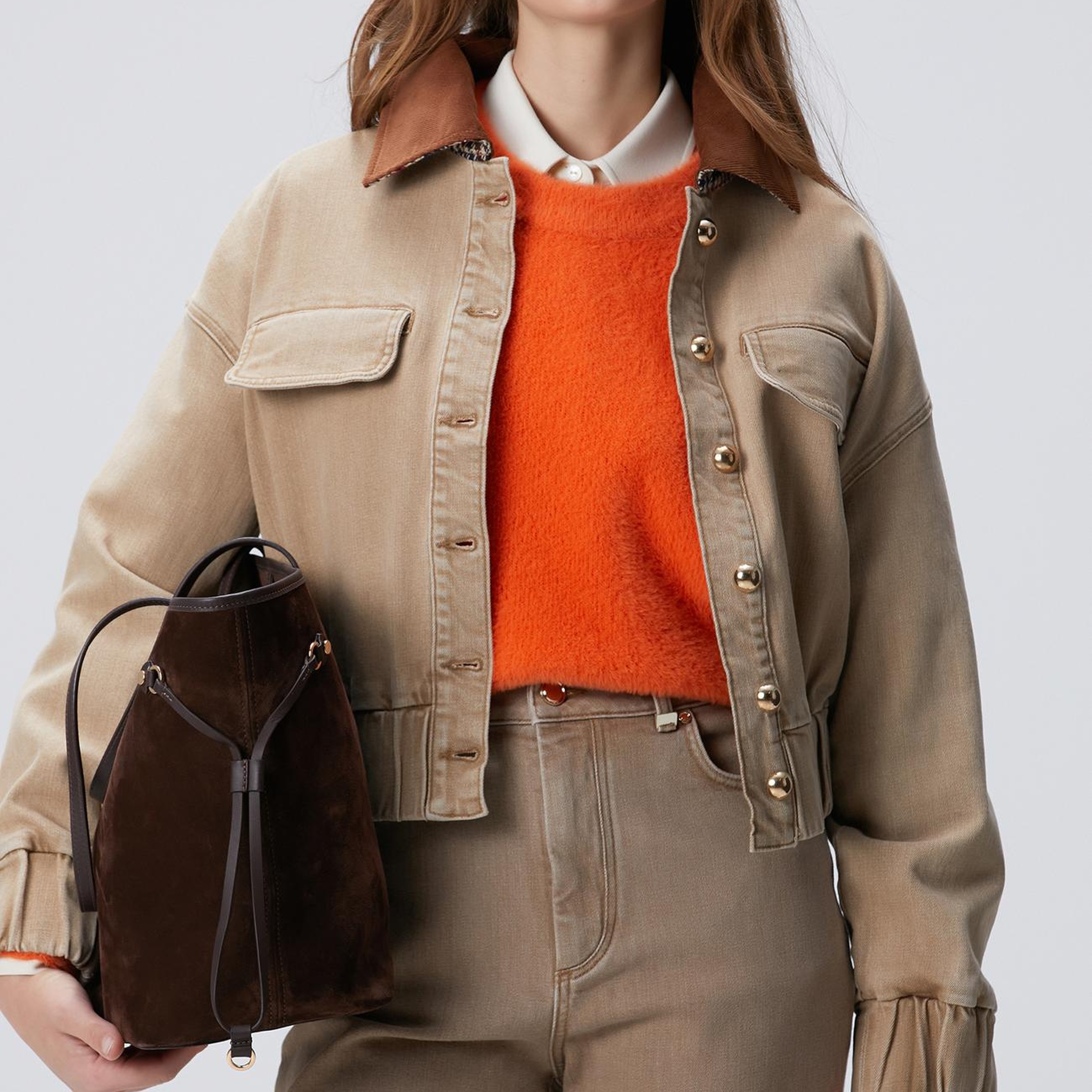 Network Kadın Bej Denim Mont