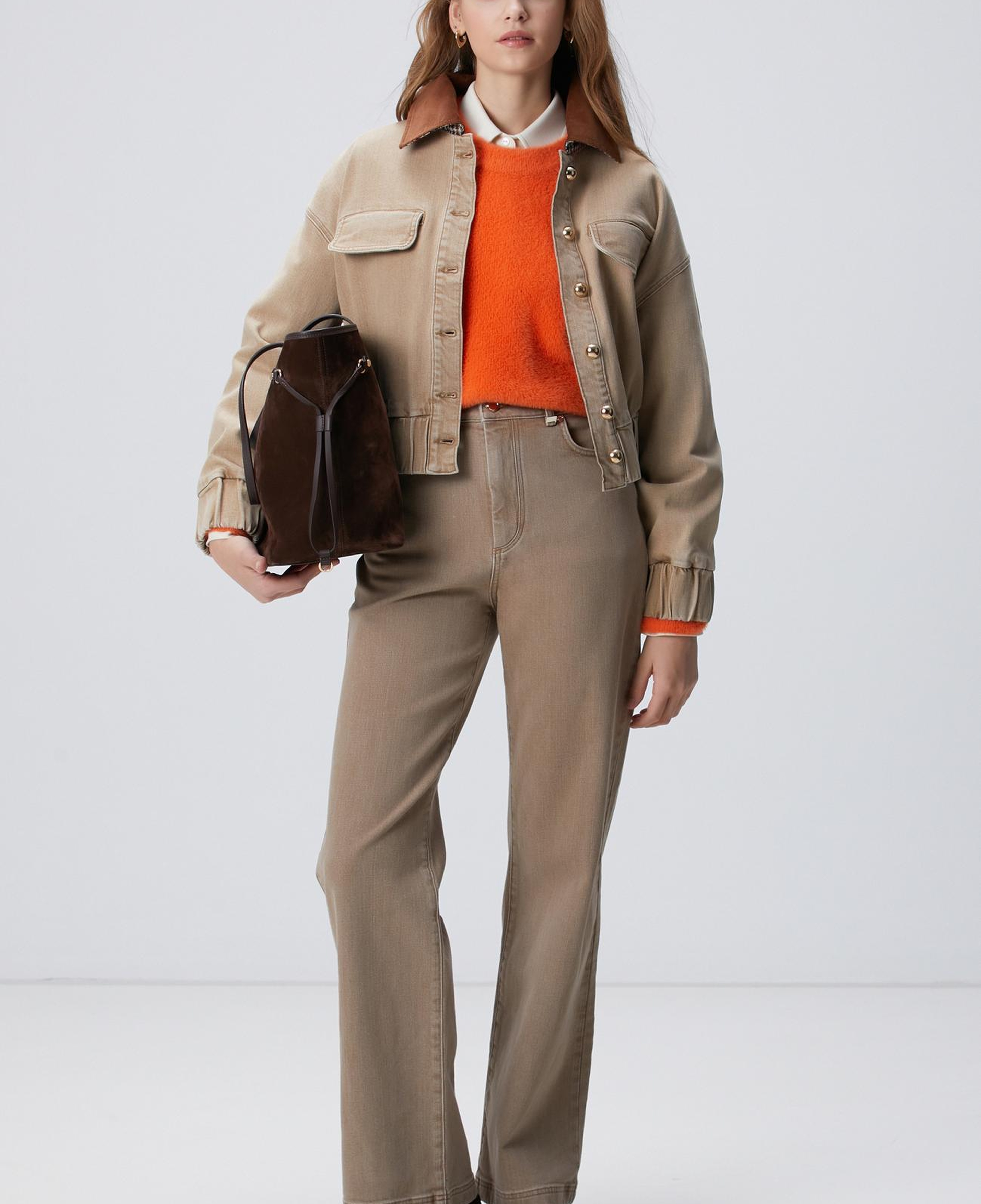 Network Kadın Bej Denim Mont