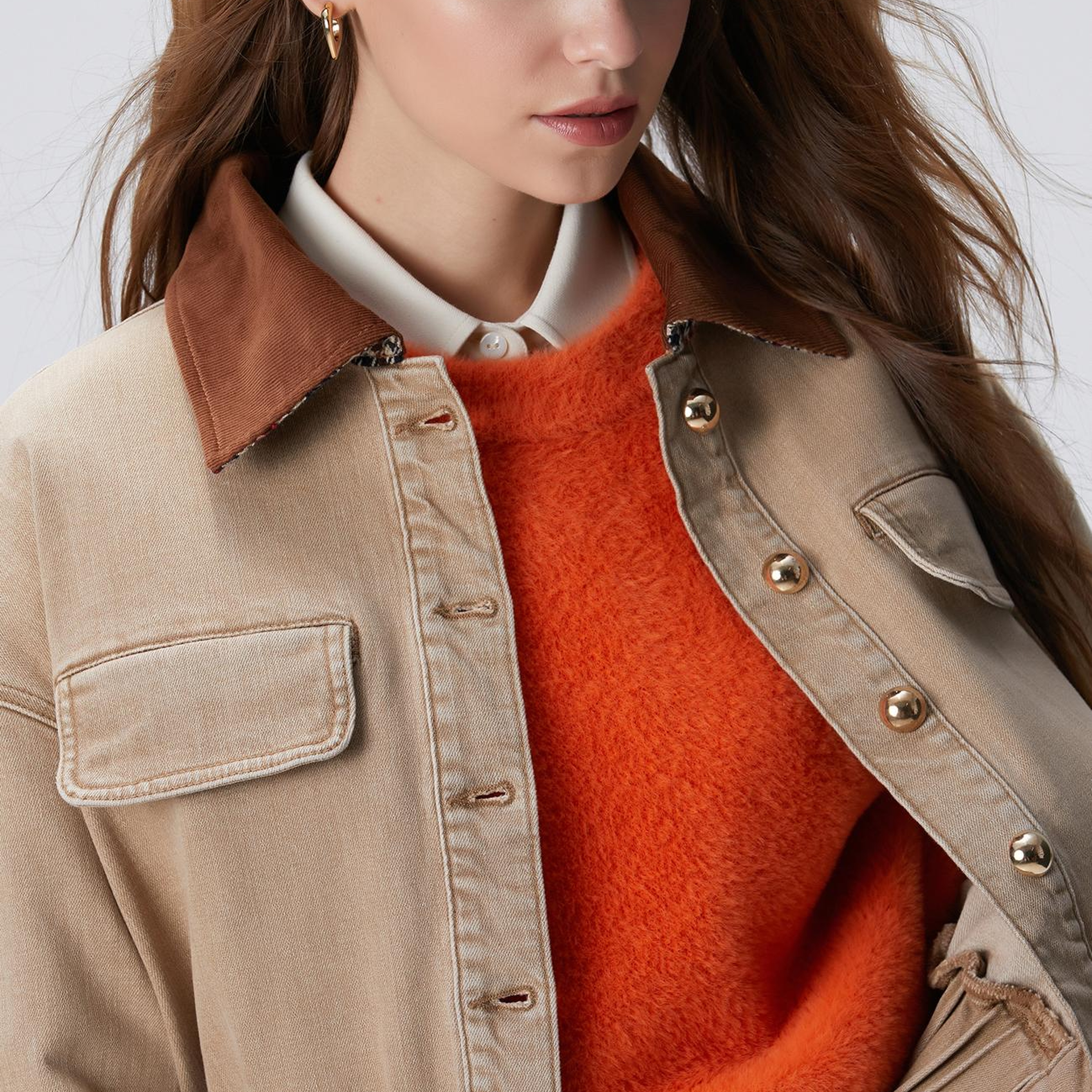 Network Kadın Bej Denim Mont