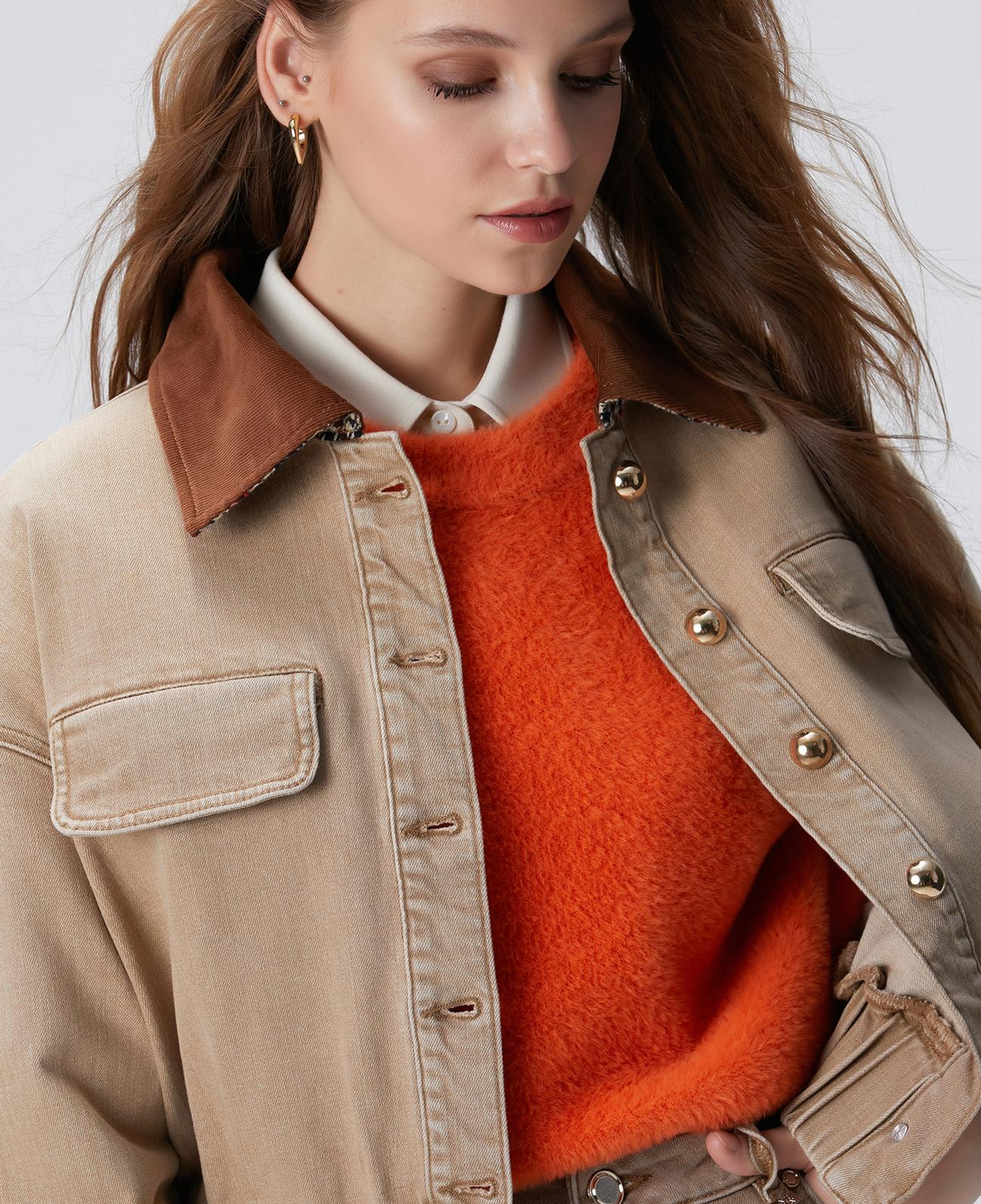 Network Kadın Bej Denim Mont