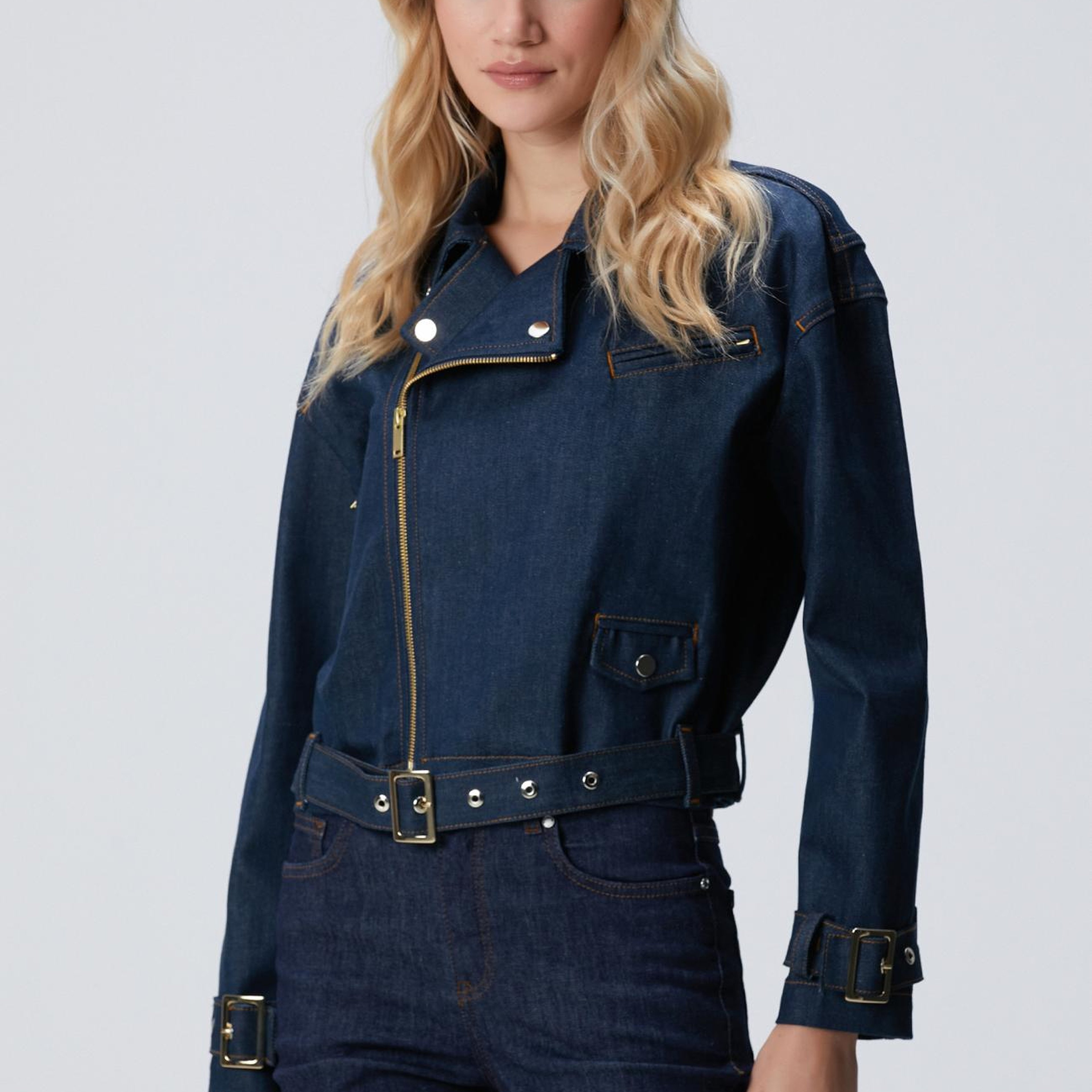Network Kadın Koyu Indigo Mavi Denim Mont