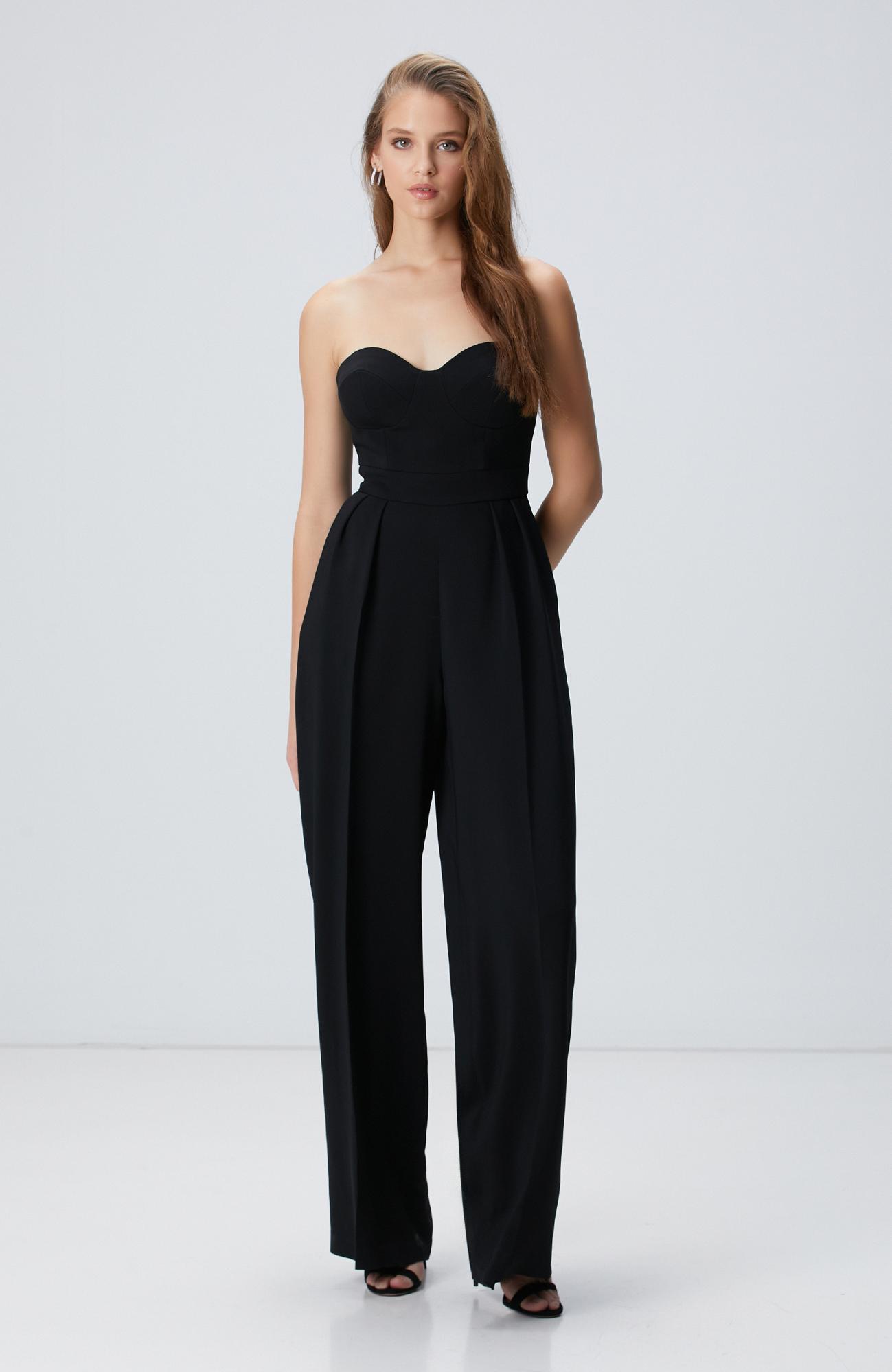 Network Kadın Siyah Abiye Tulum