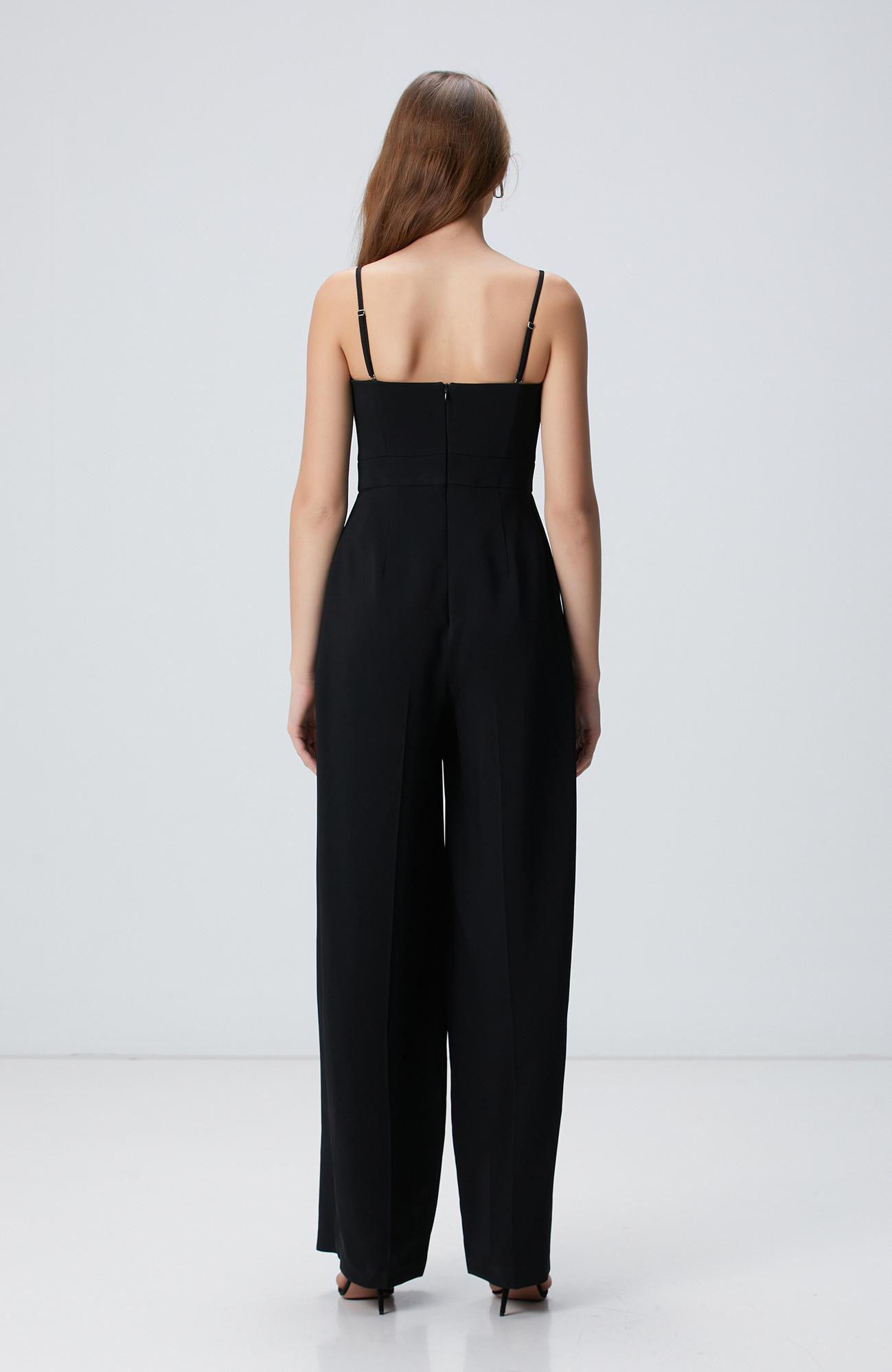 Network Kadın Siyah Abiye Tulum