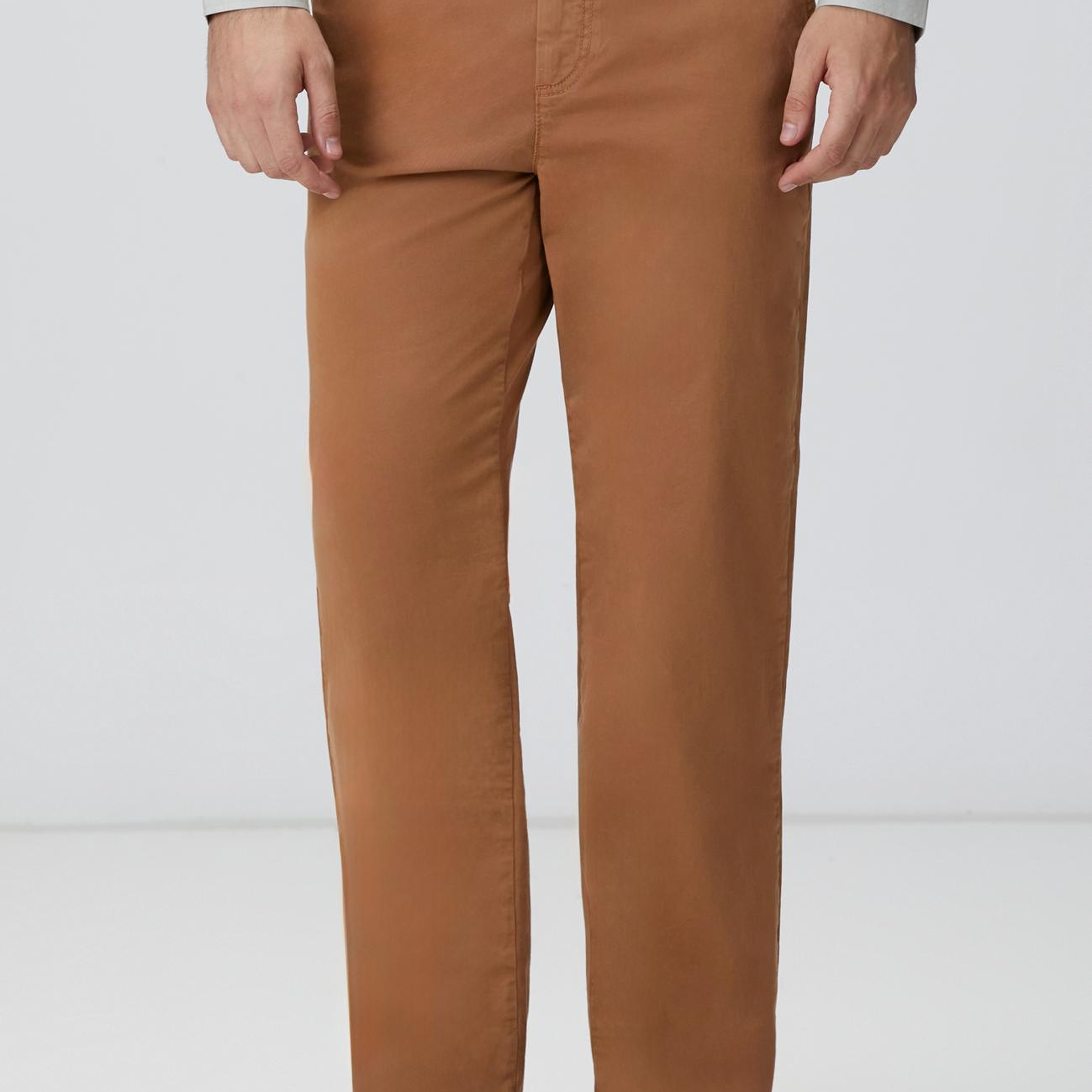Network Erkek Camel Chino Casual Pantolon
