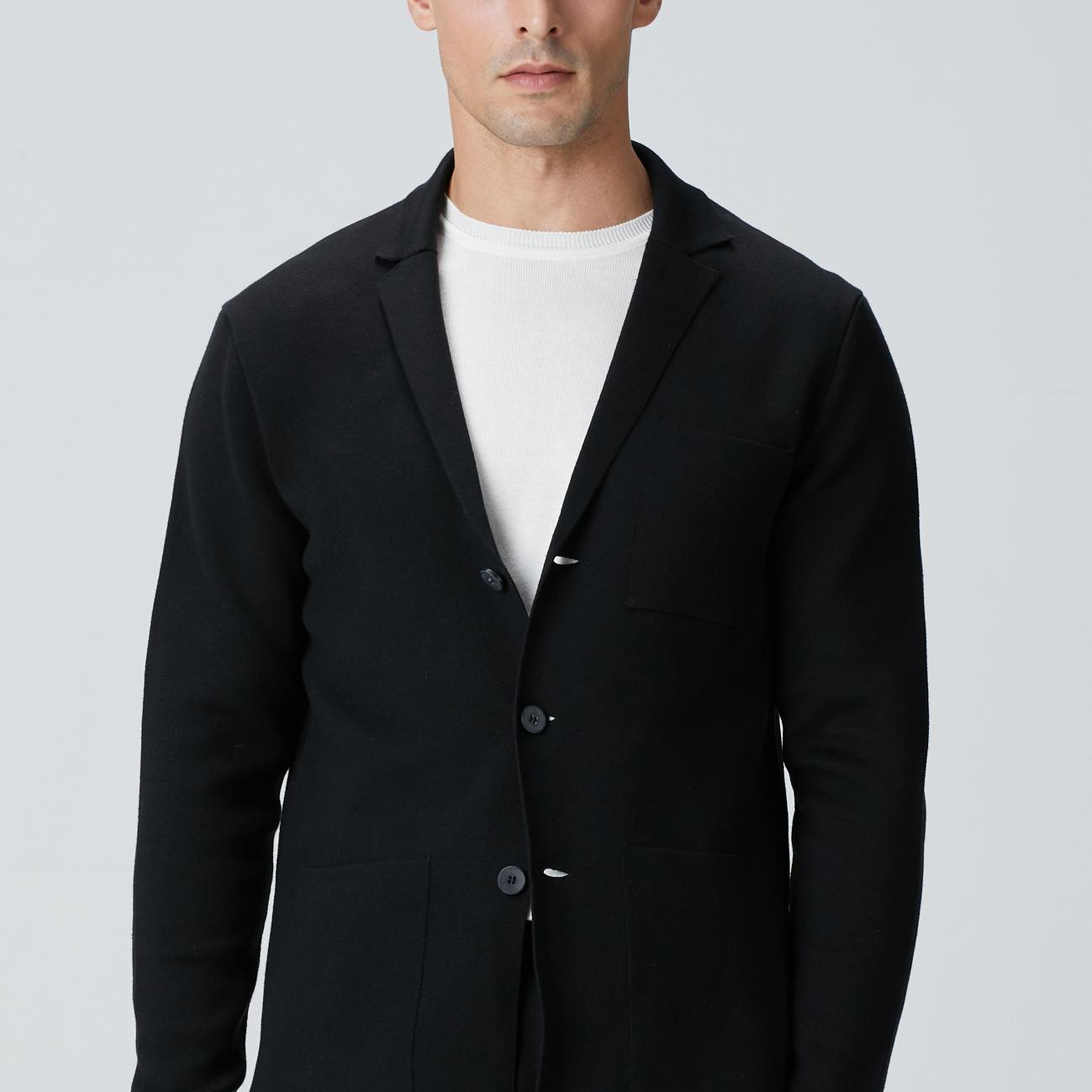 Network Erkek Siyah Triko Ceket