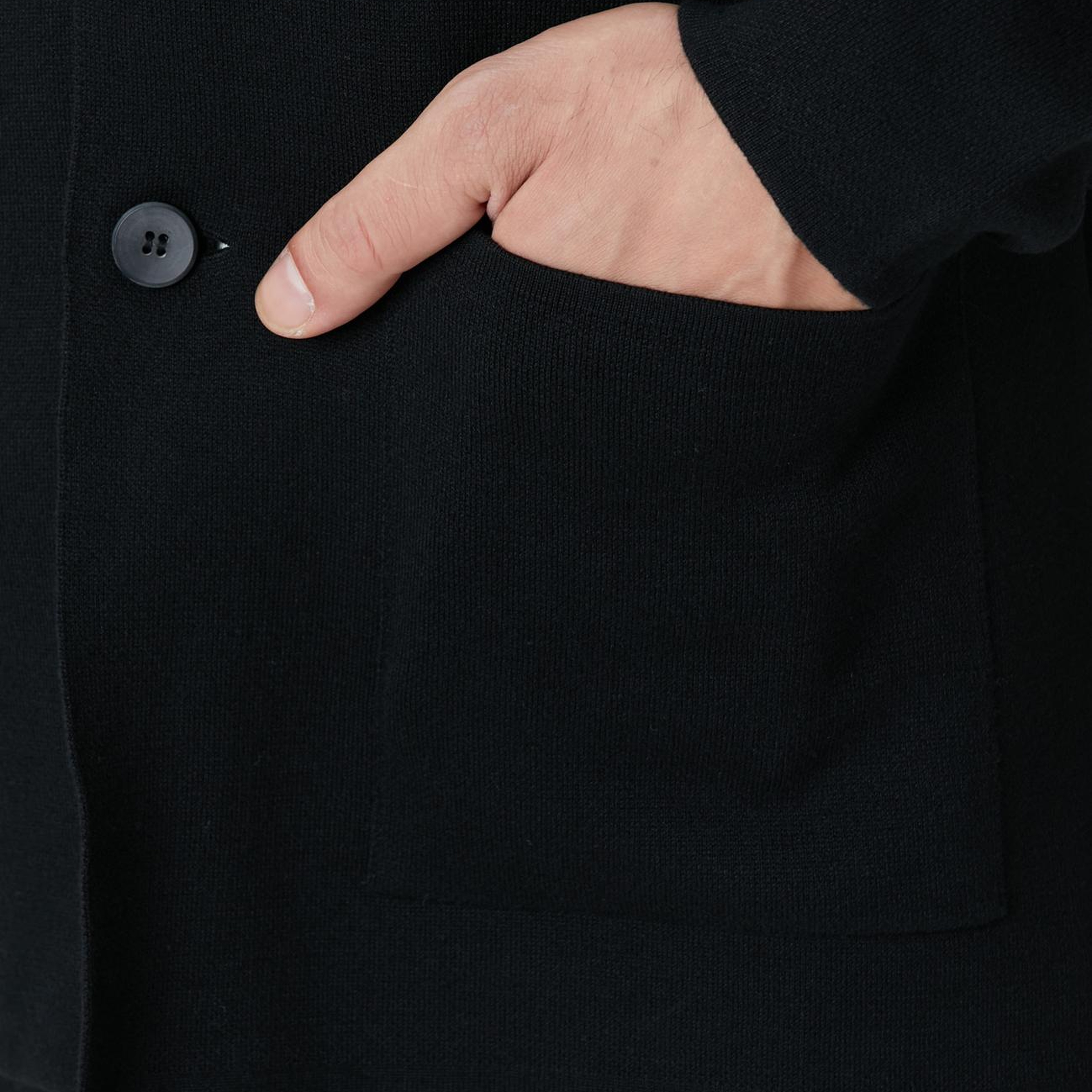 Network Erkek Siyah Triko Ceket