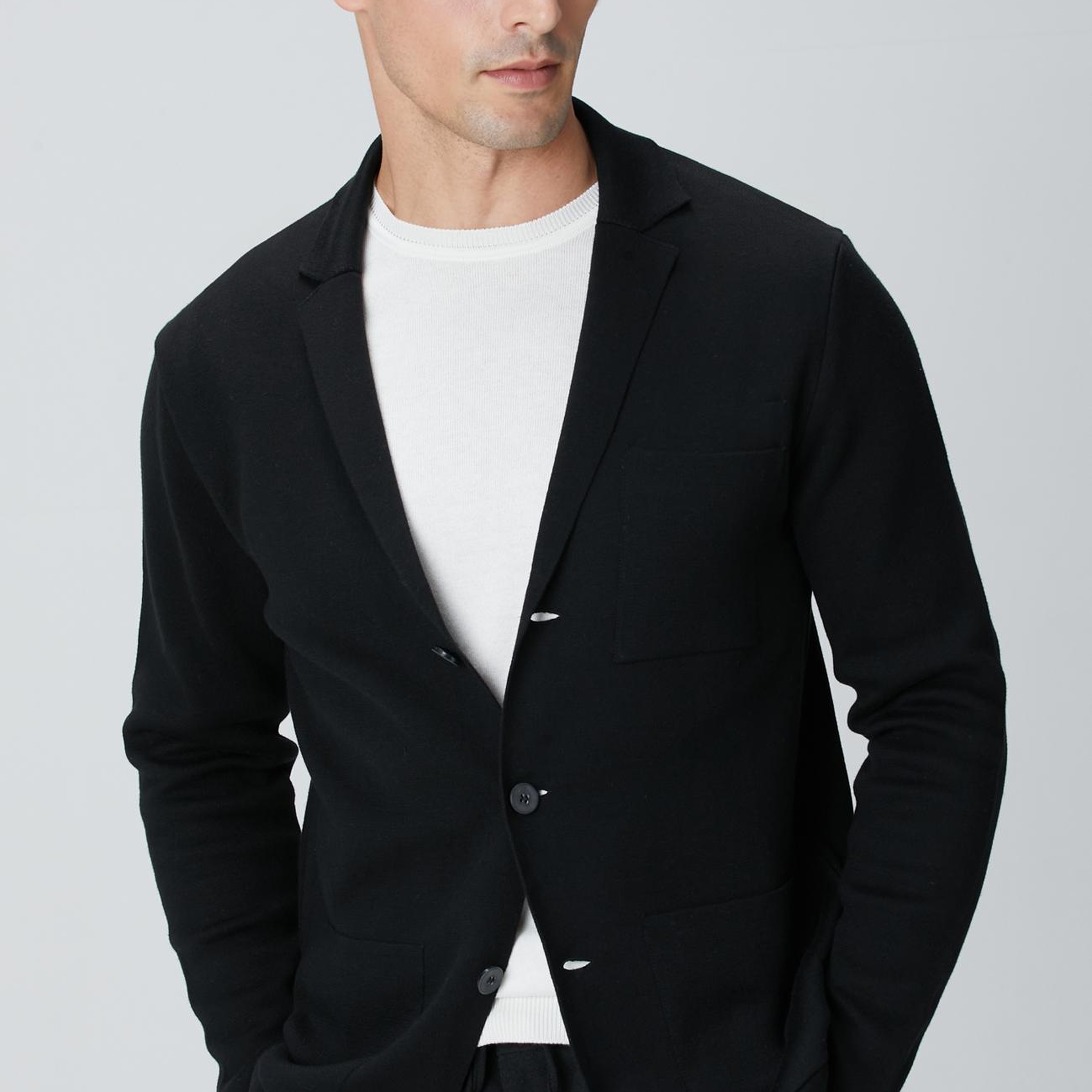 Network Erkek Siyah Triko Ceket