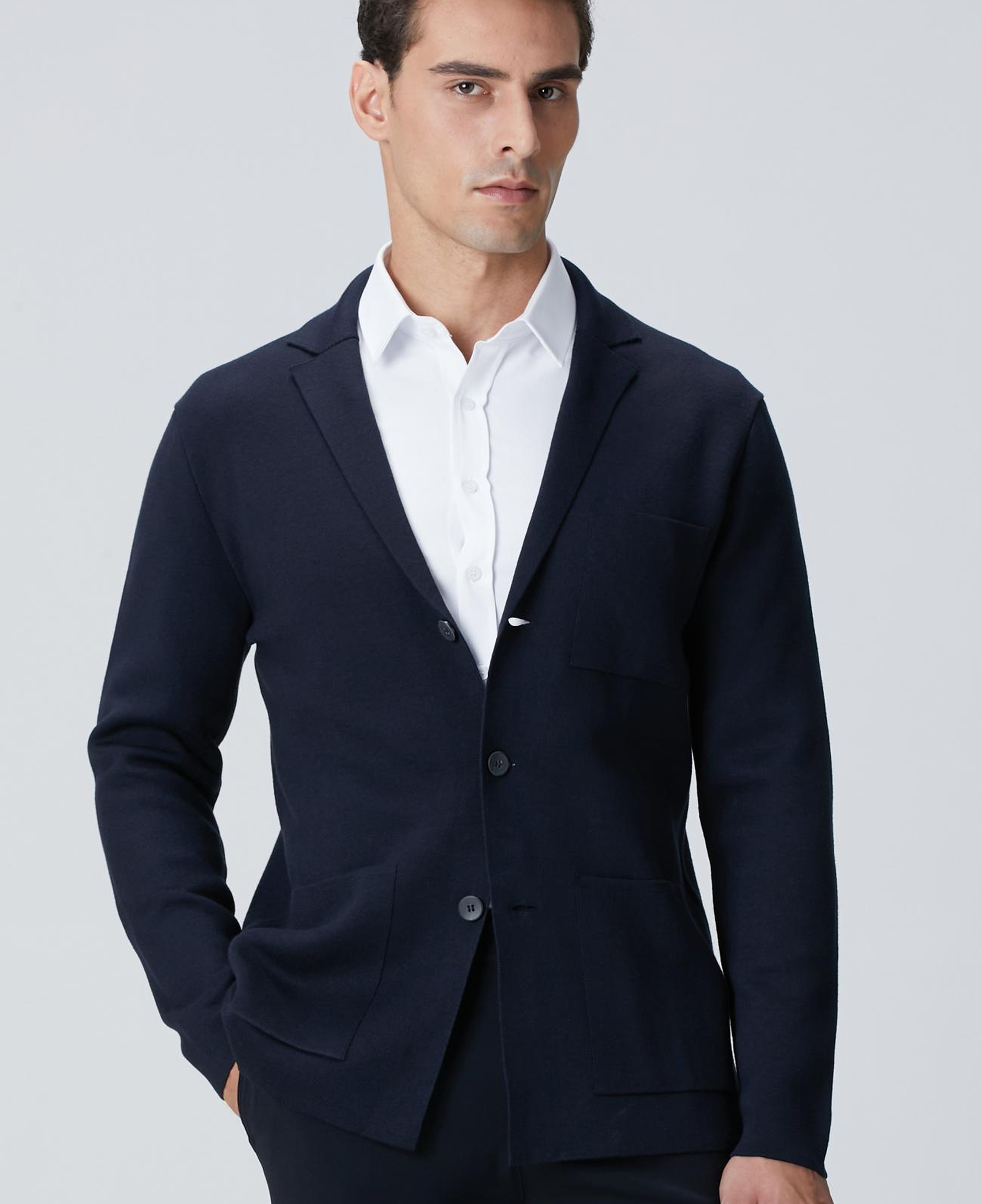 Network Erkek Lacivert Triko Ceket