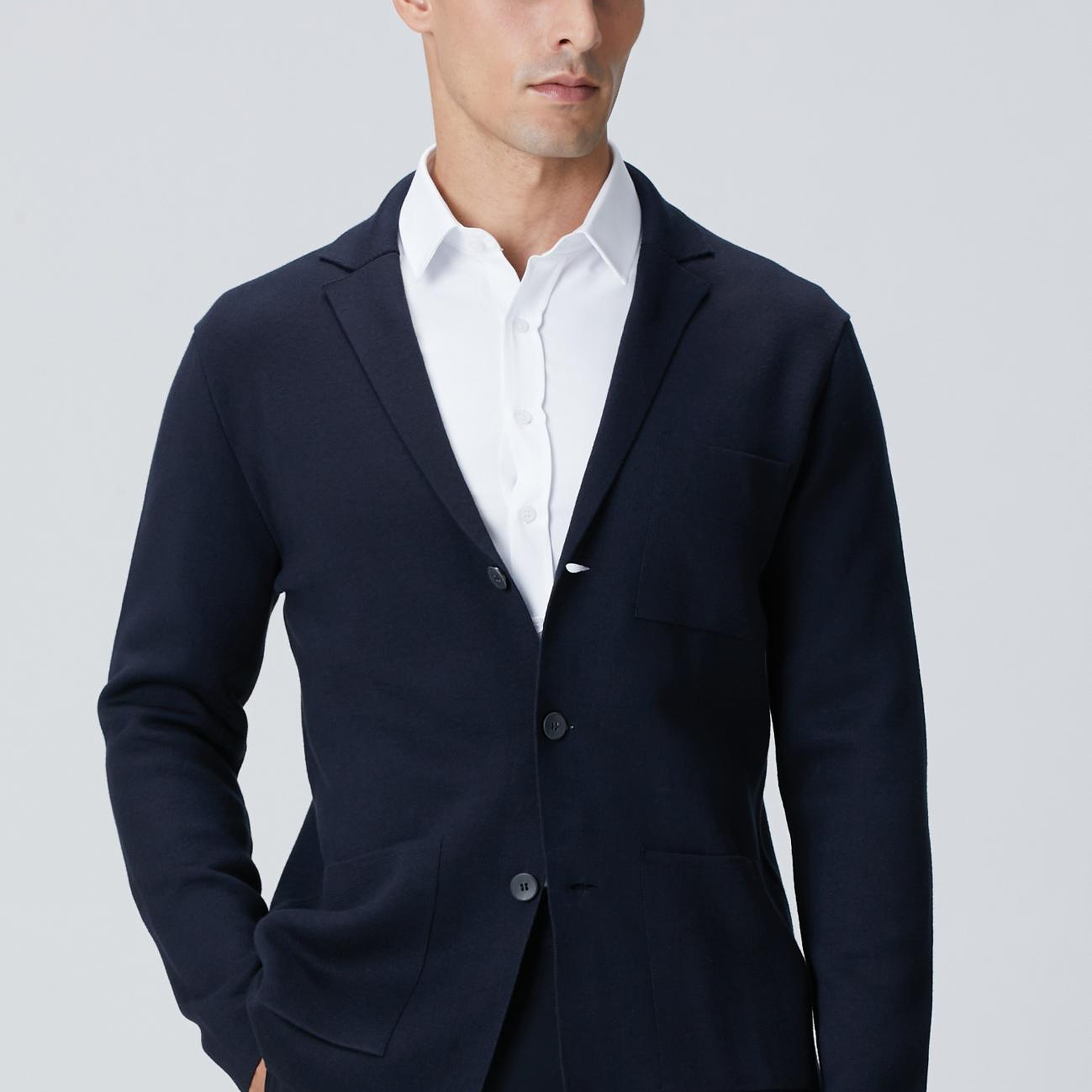 Network Erkek Lacivert Triko Ceket