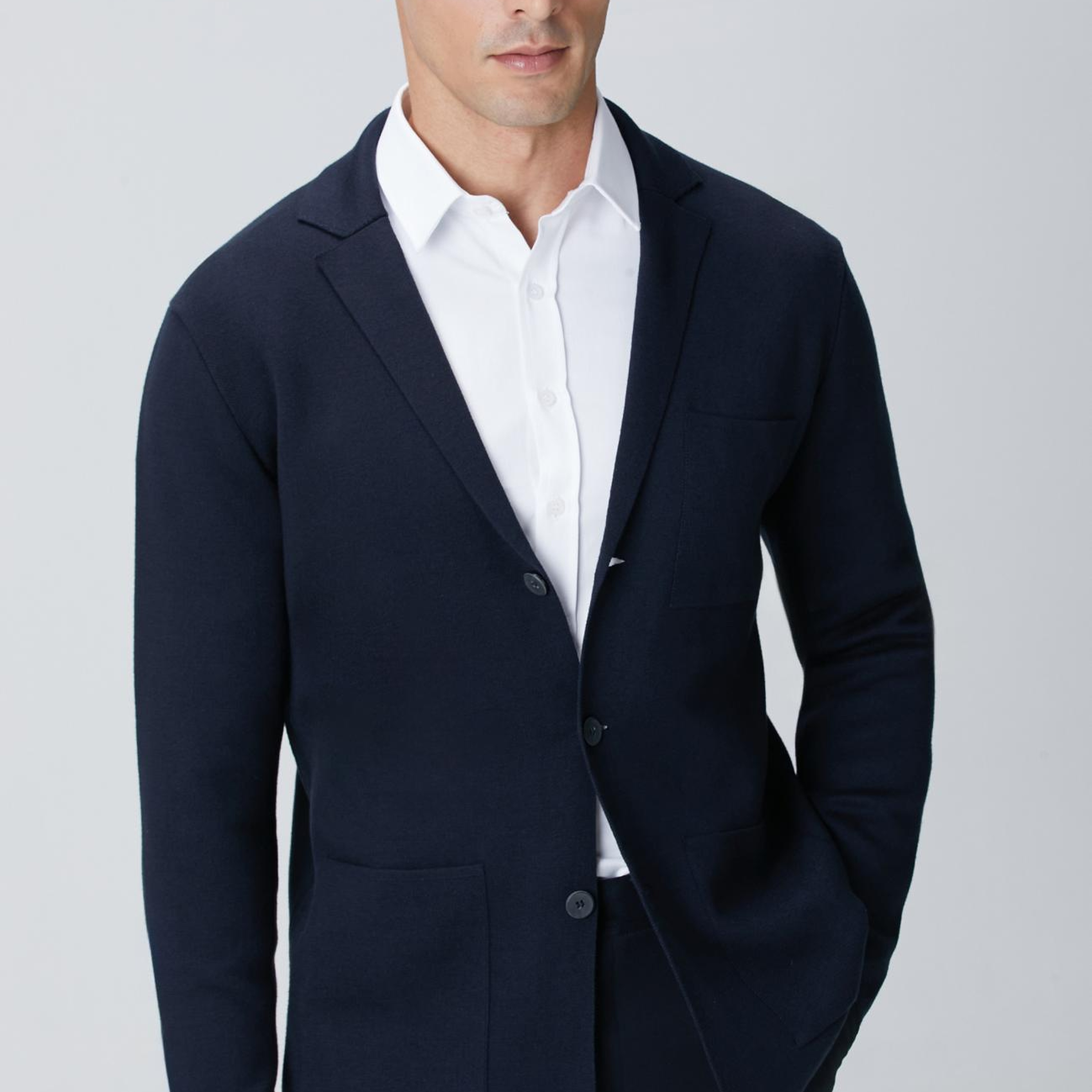 Network Erkek Lacivert Triko Ceket