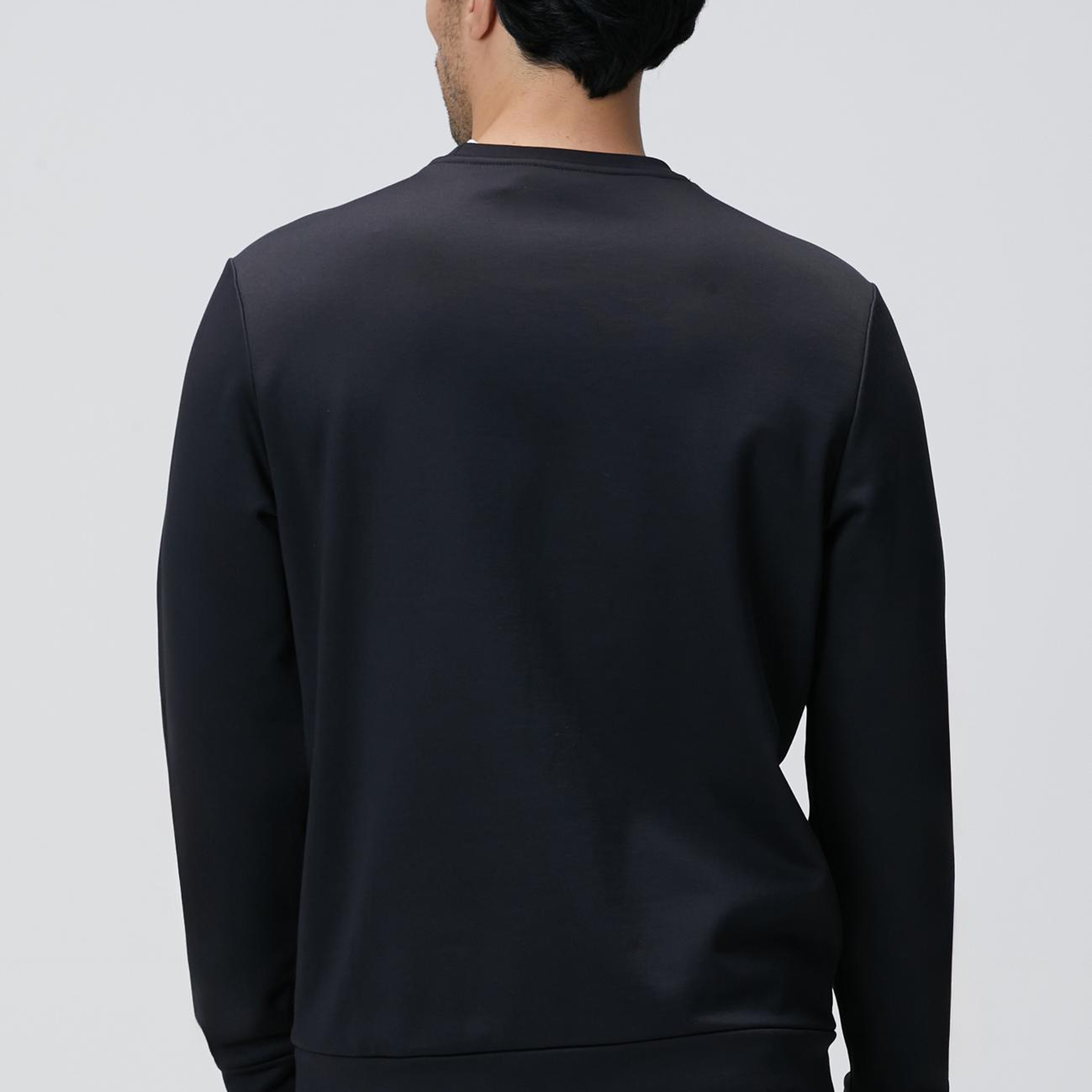 Network Erkek Siyah Baskılı Sweatshirt