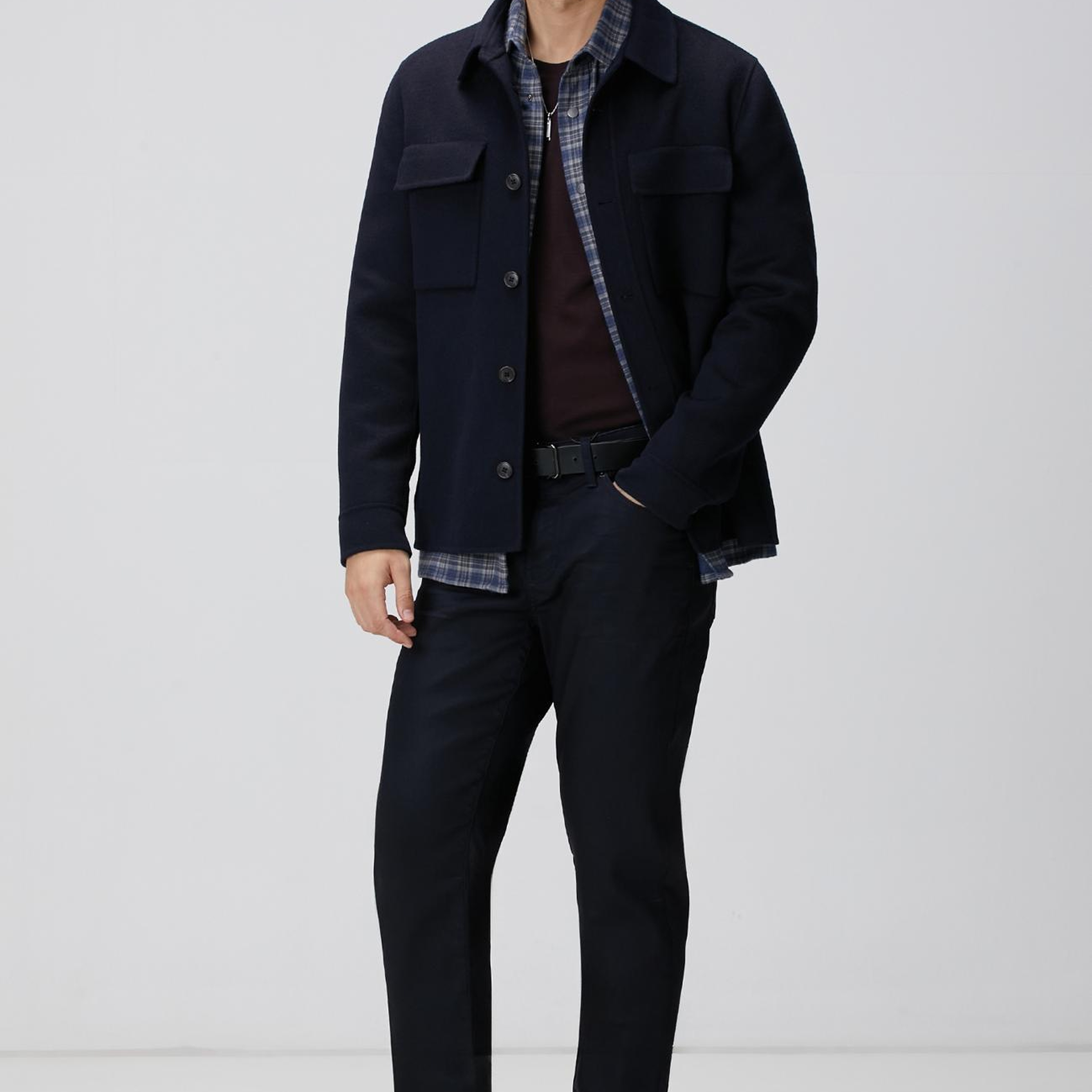 Network Erkek Bordo Yün T-shirt