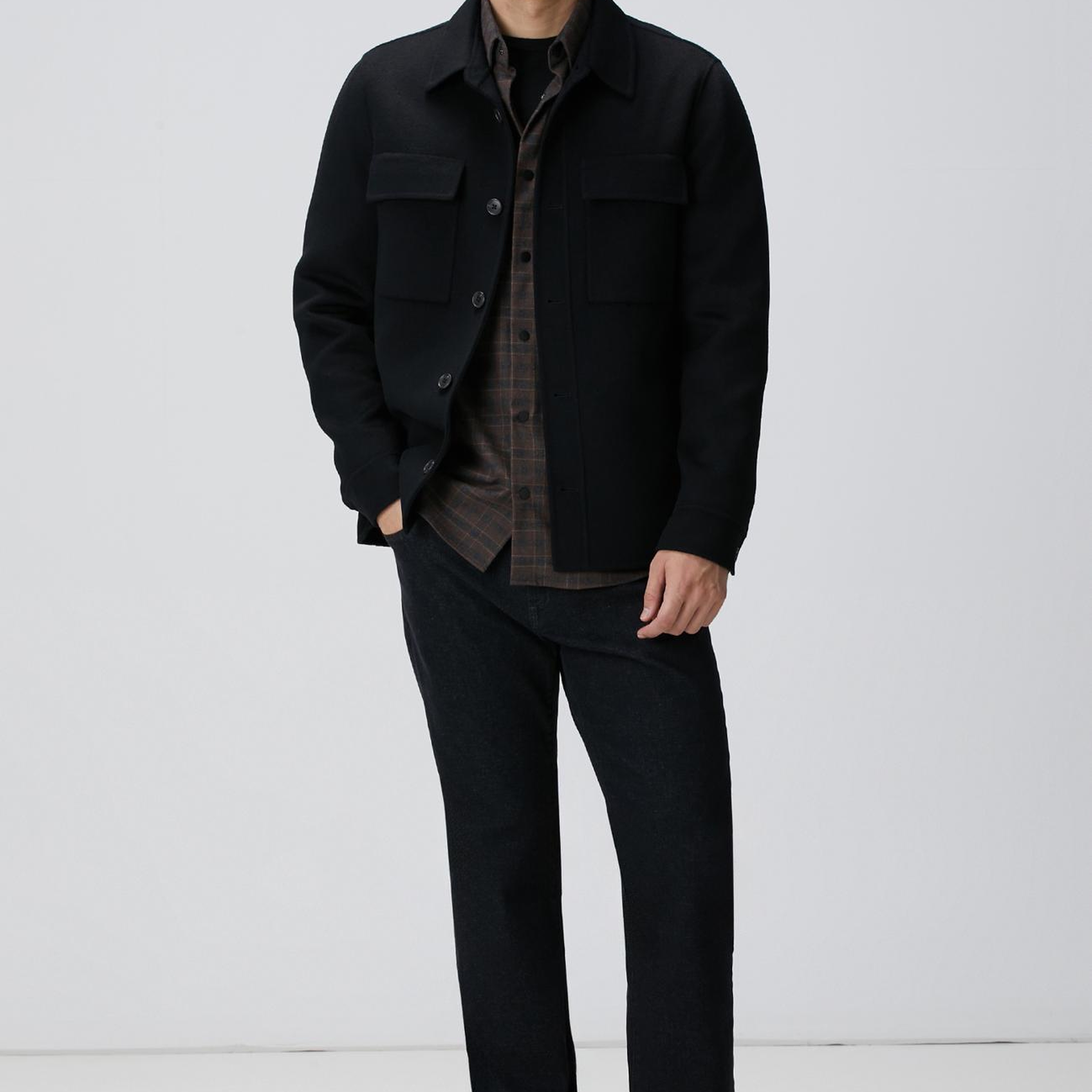 Network Erkek Siyah Cashmere Touch Denim Pantolon