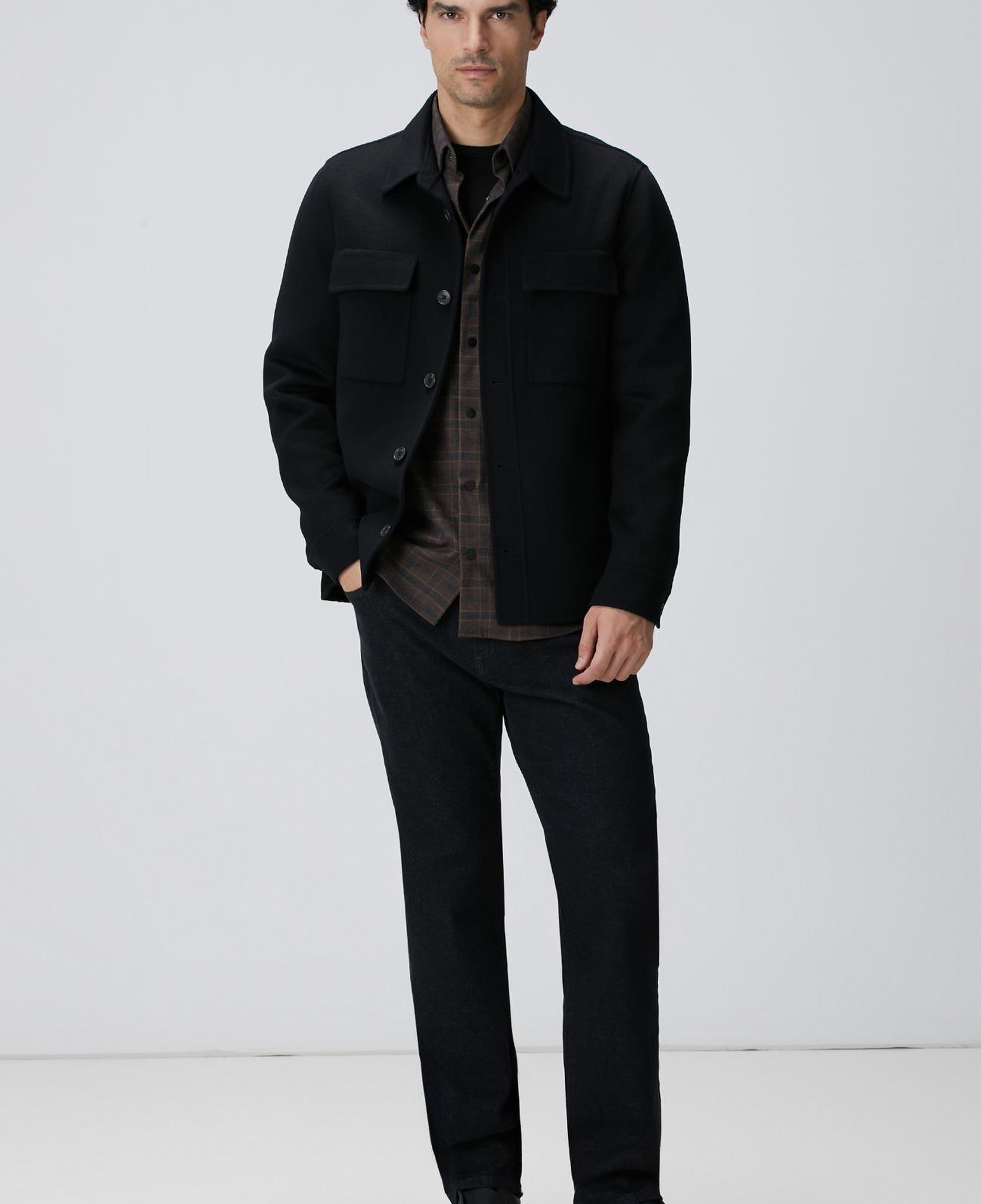 Network Erkek Siyah Cashmere Touch Denim Pantolon