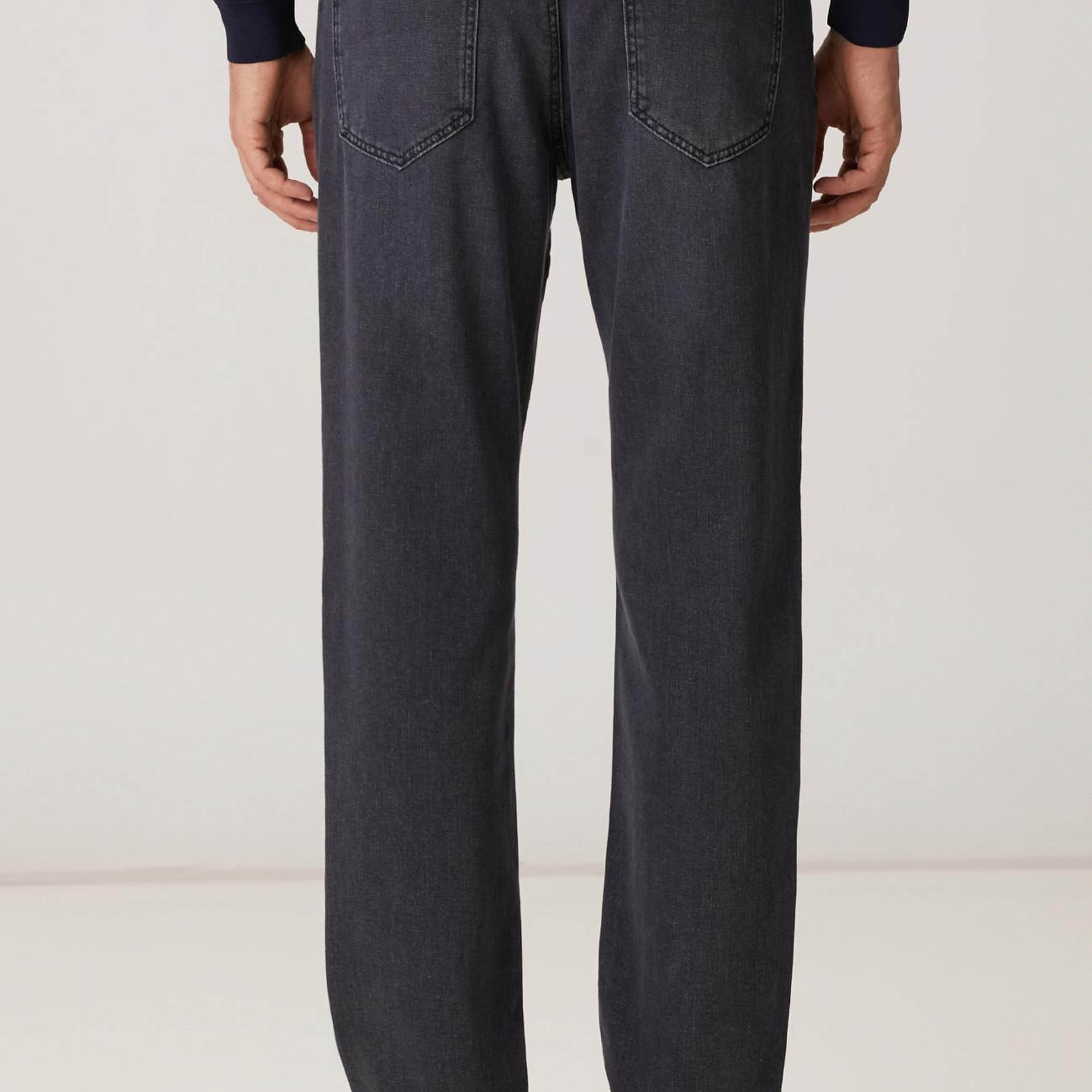 Network Erkek Gri Cashmere Touch Denim Pantolon