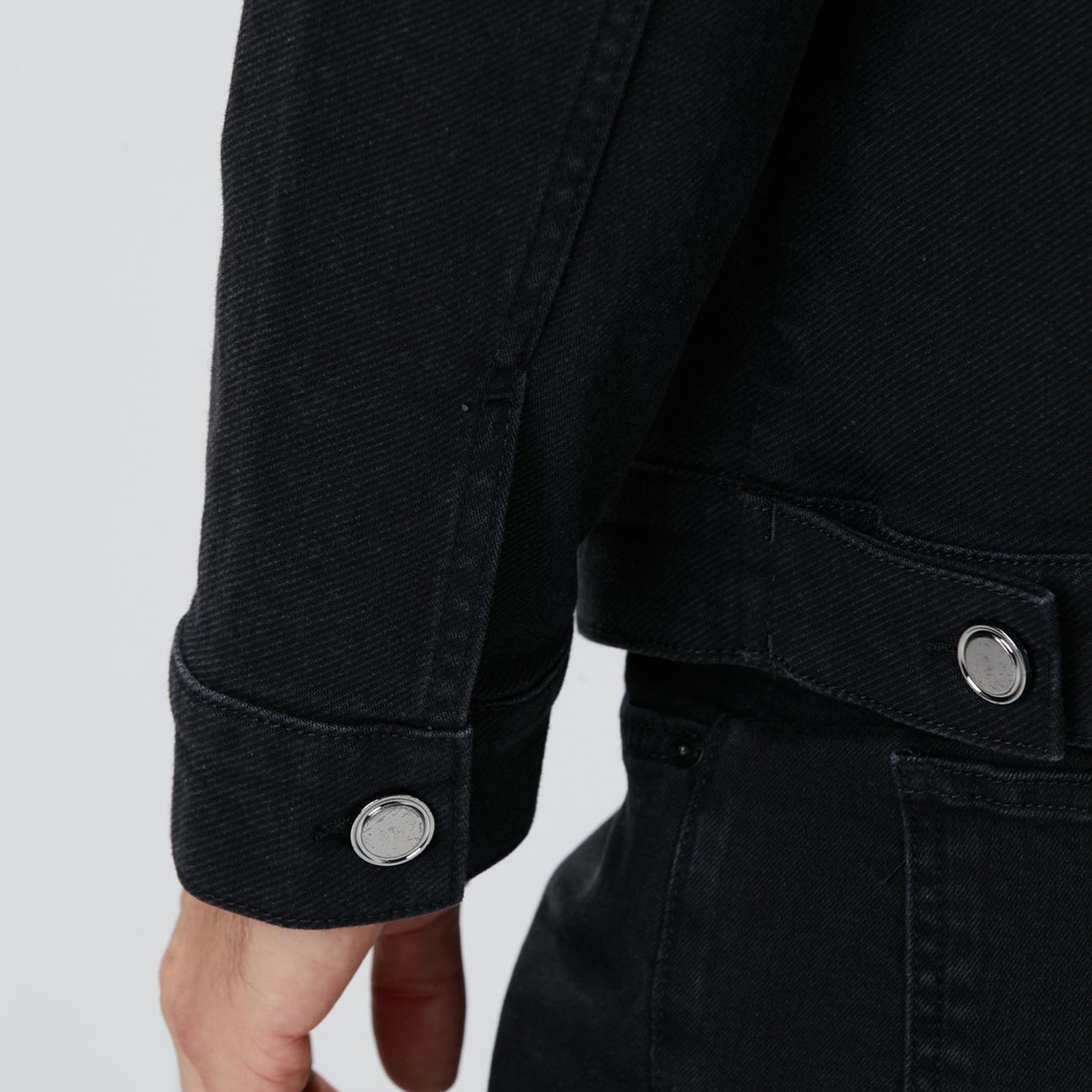 Network Erkek Siyah Denim Mont