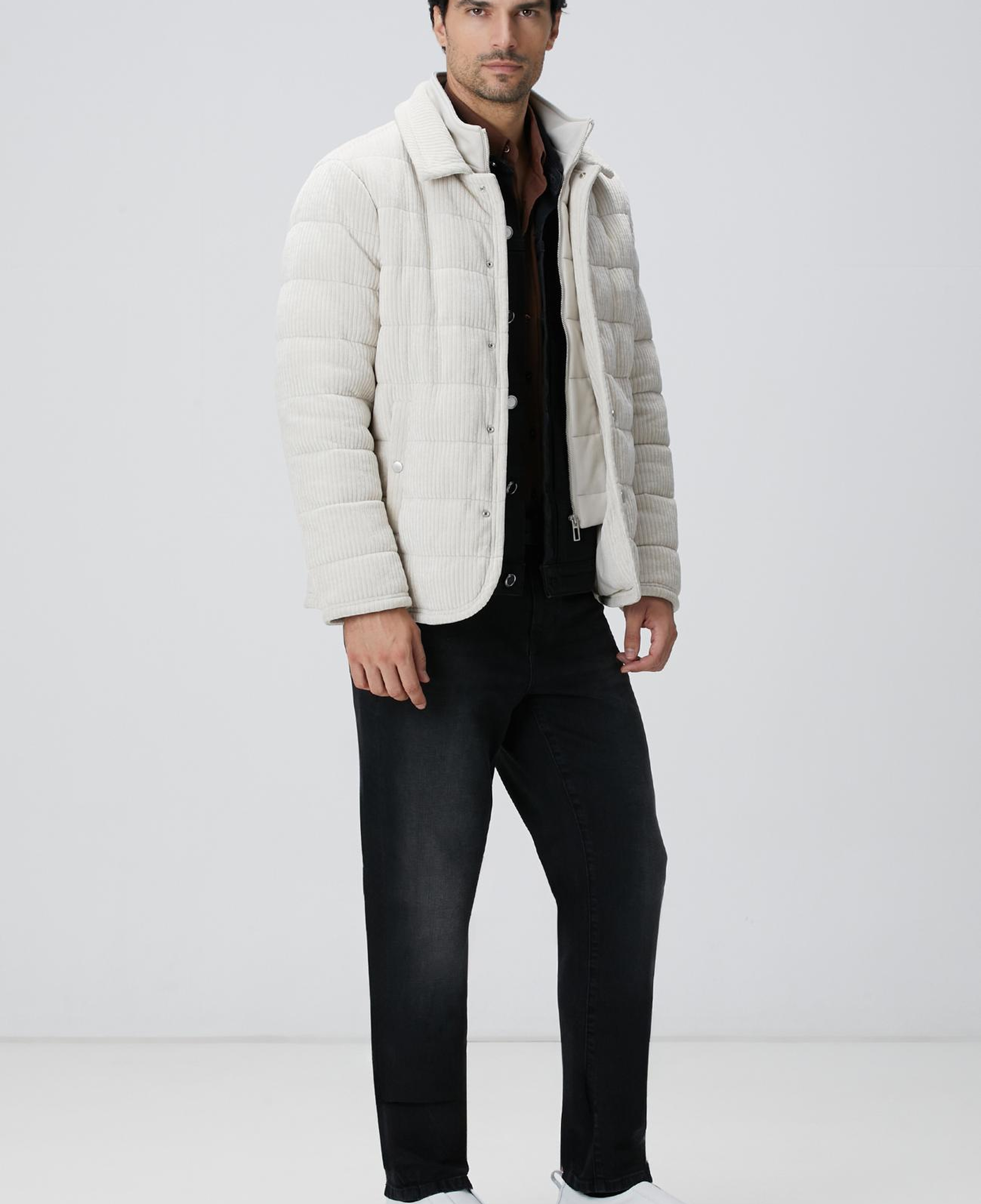 Network Erkek Siyah Denim Mont