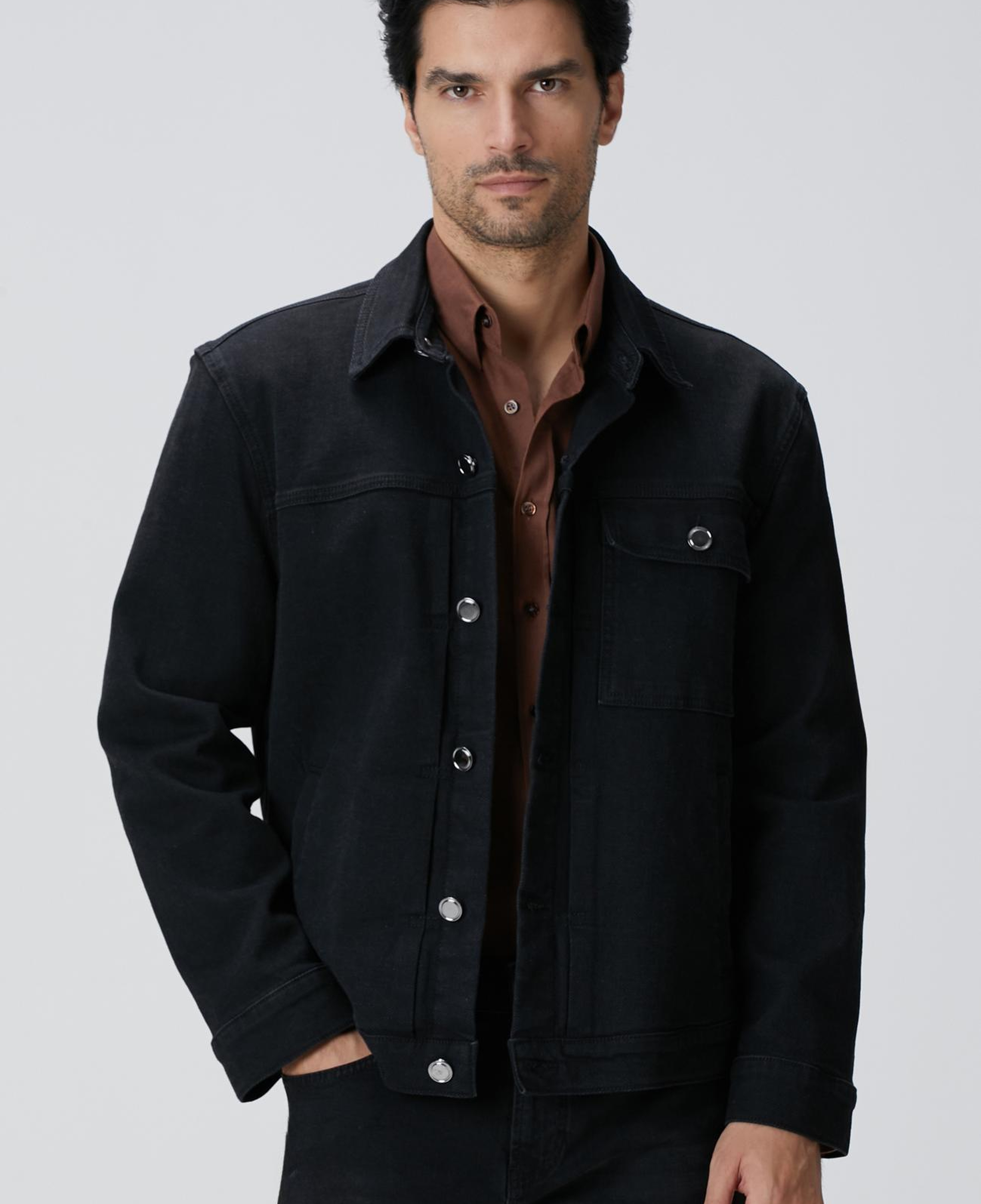 Network Erkek Siyah Denim Mont