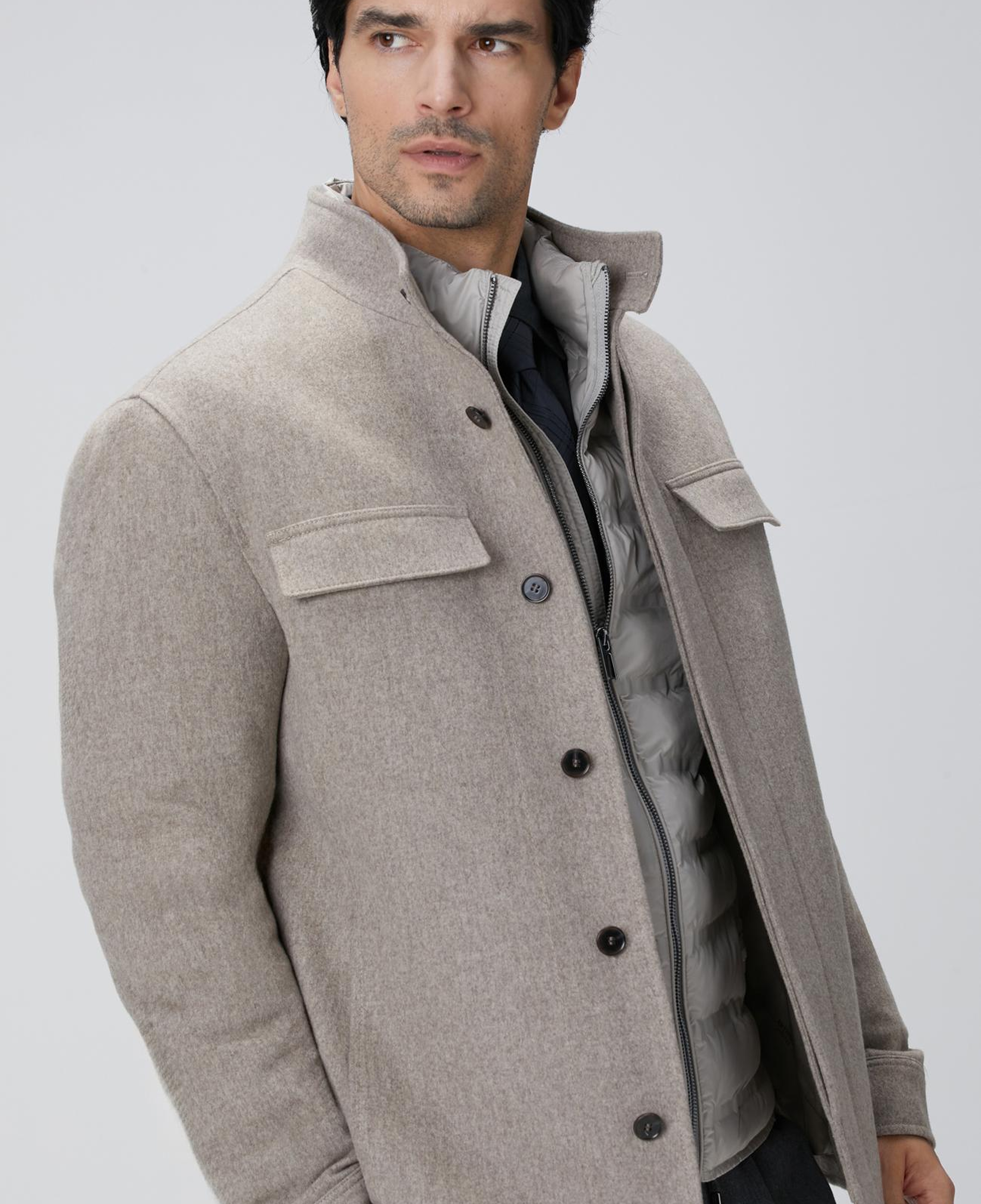 Network Erkek Bej Yün Coat Ceket