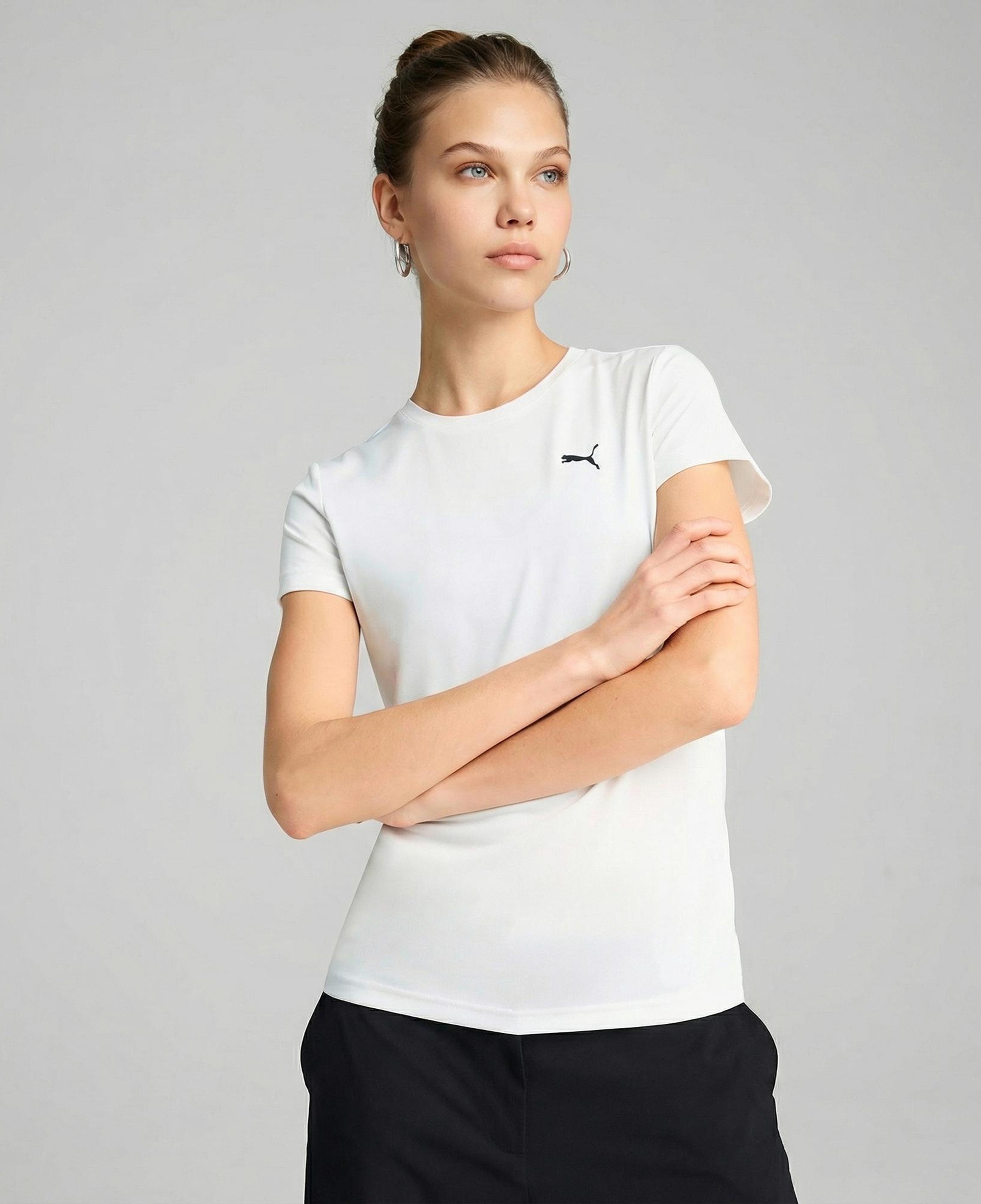Puma Essential Poly  Kadın Beyaz T-Shirt