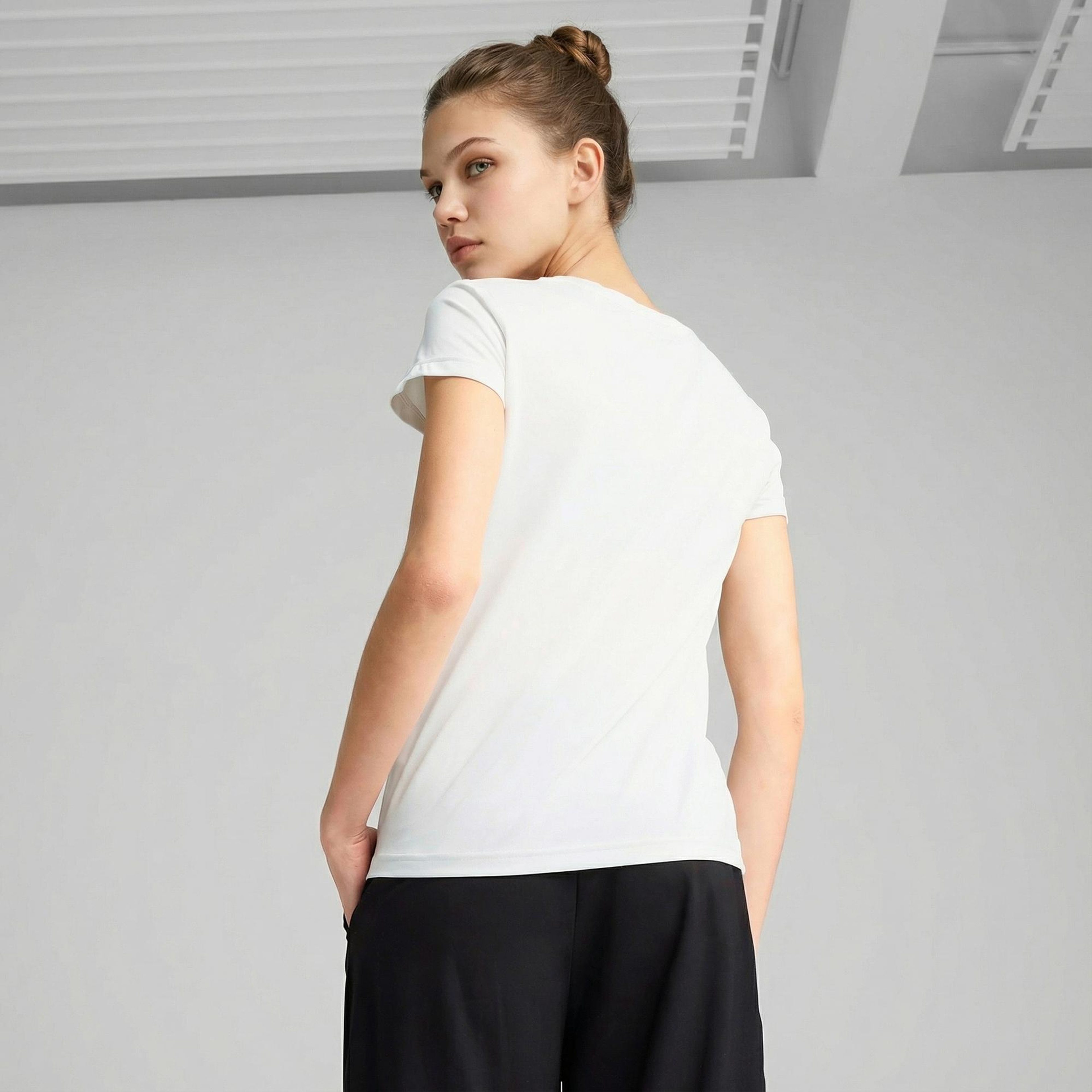 Puma Essential Poly  Kadın Beyaz T-Shirt