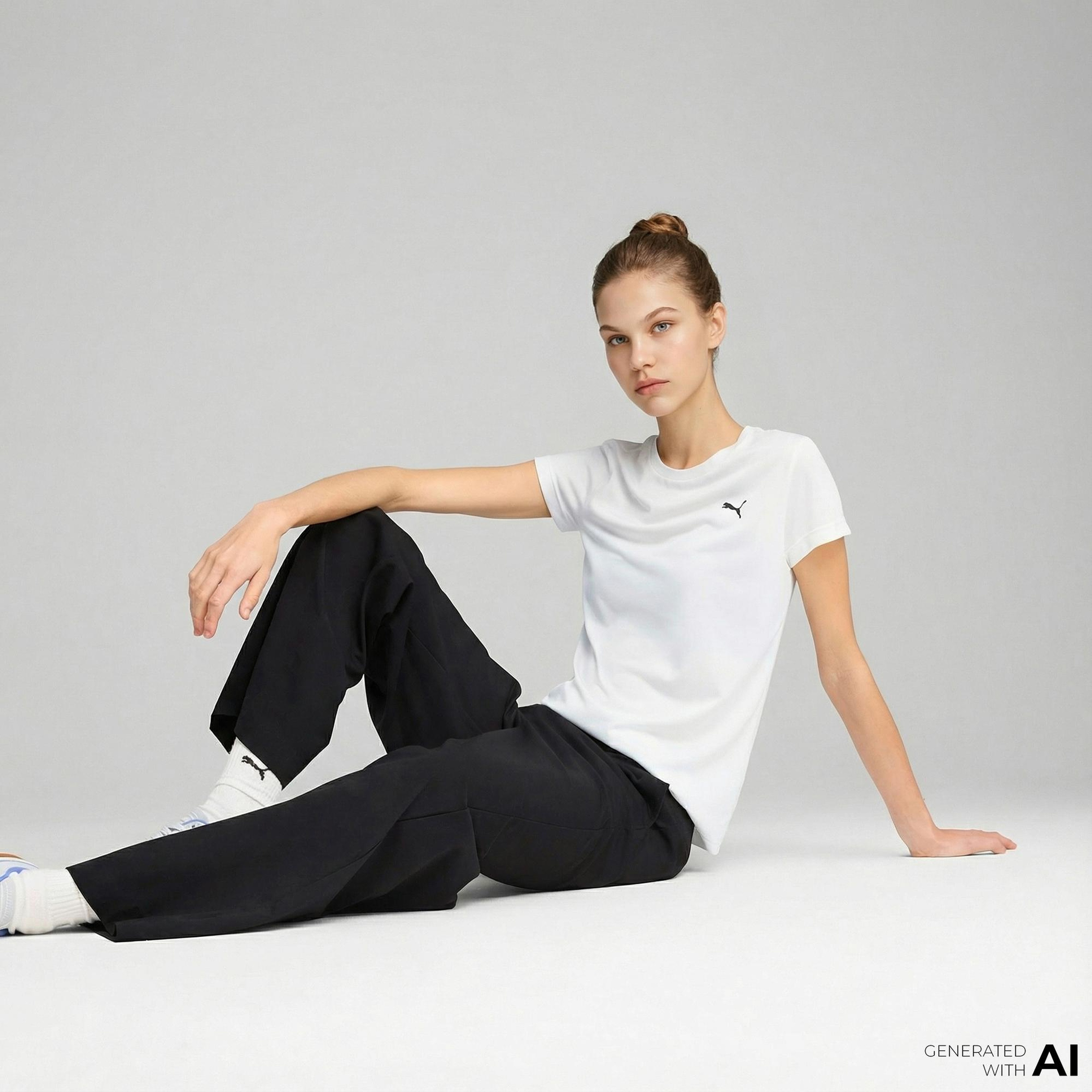 Puma Essential Poly  Kadın Beyaz T-Shirt