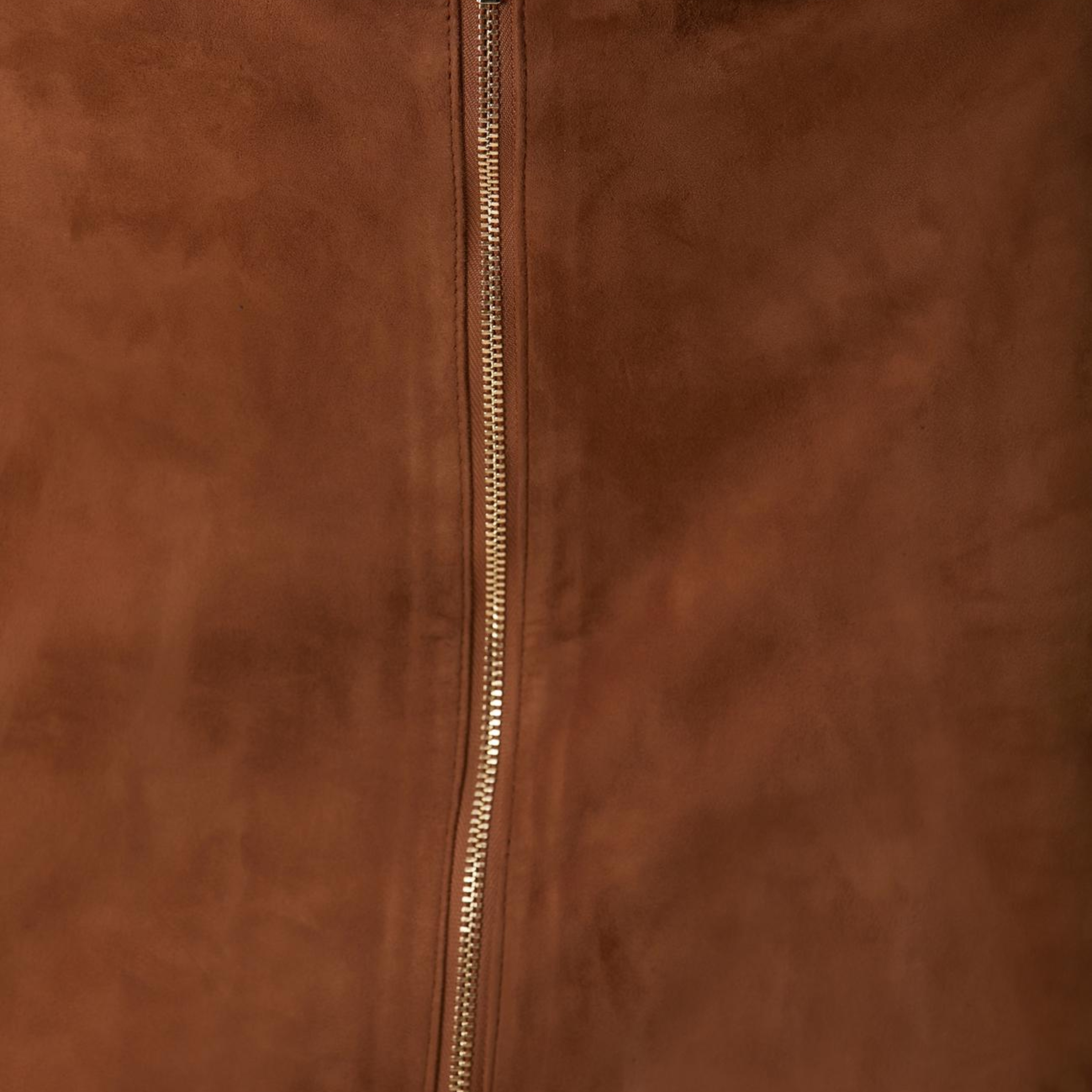 Network Kadın Tarçın Süet Deri Midi Etek