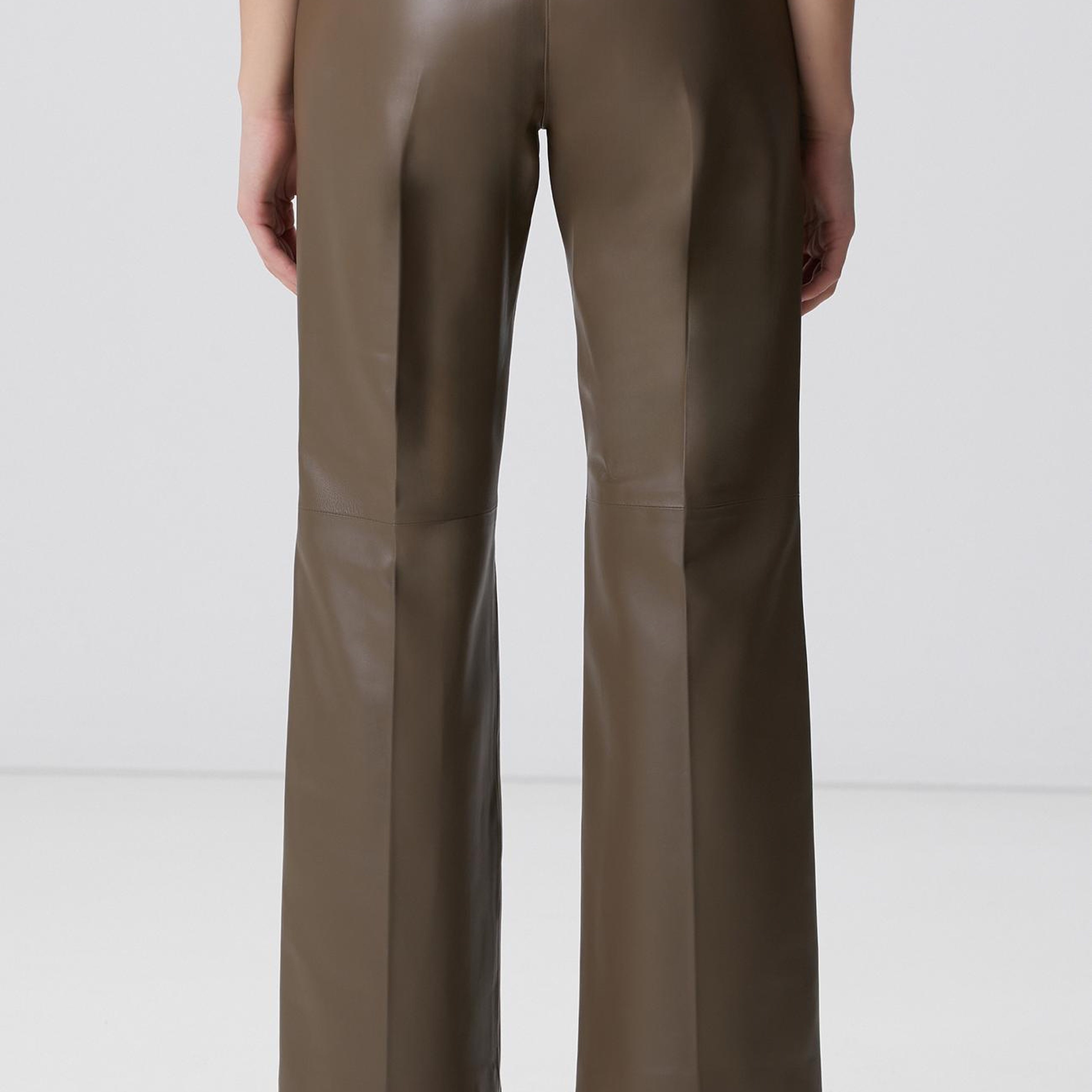 Network Kadın Vizon Yüksek Bel Deri Pantolon