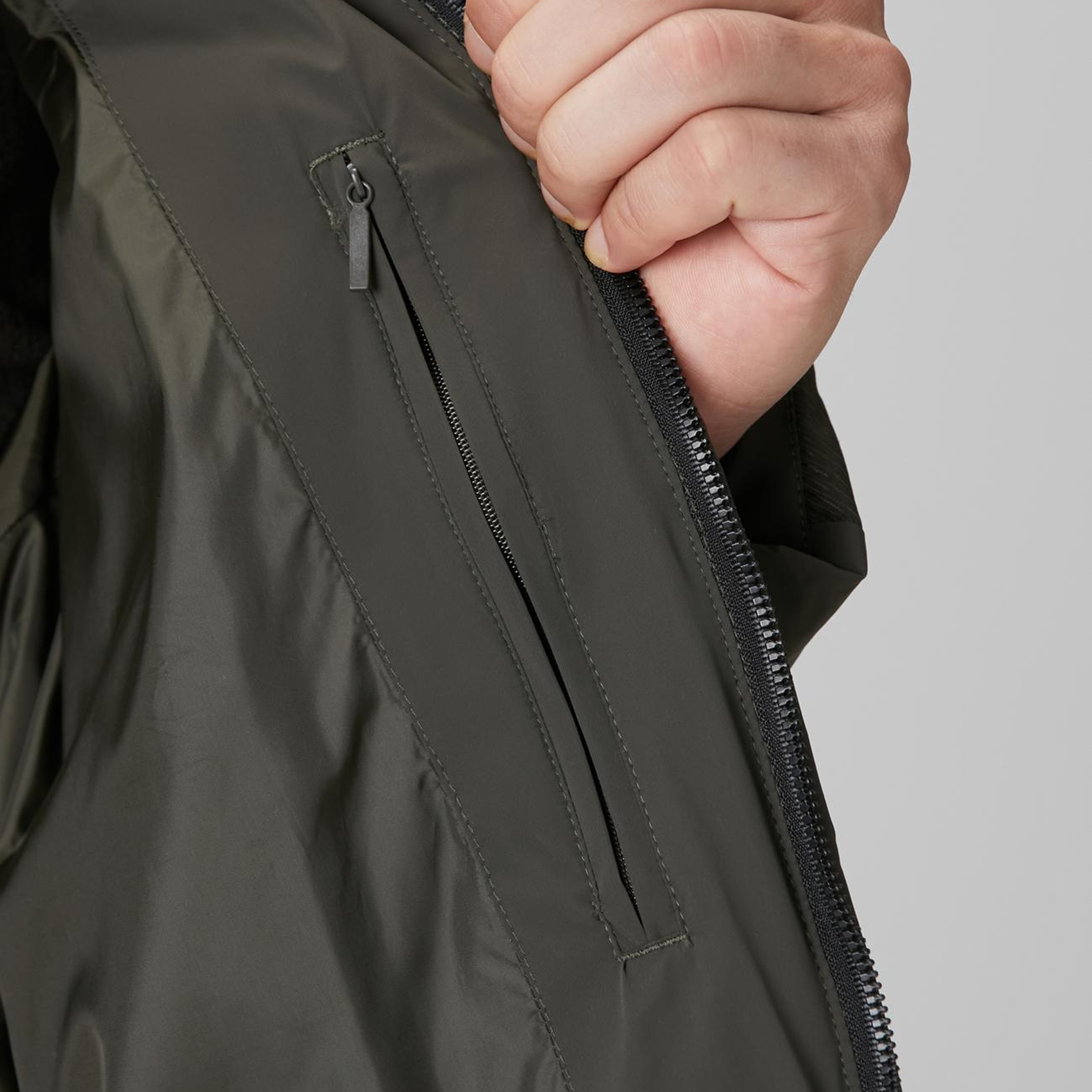 Network Erkek N-Tech Haki Dik Yaka Puffer Mont