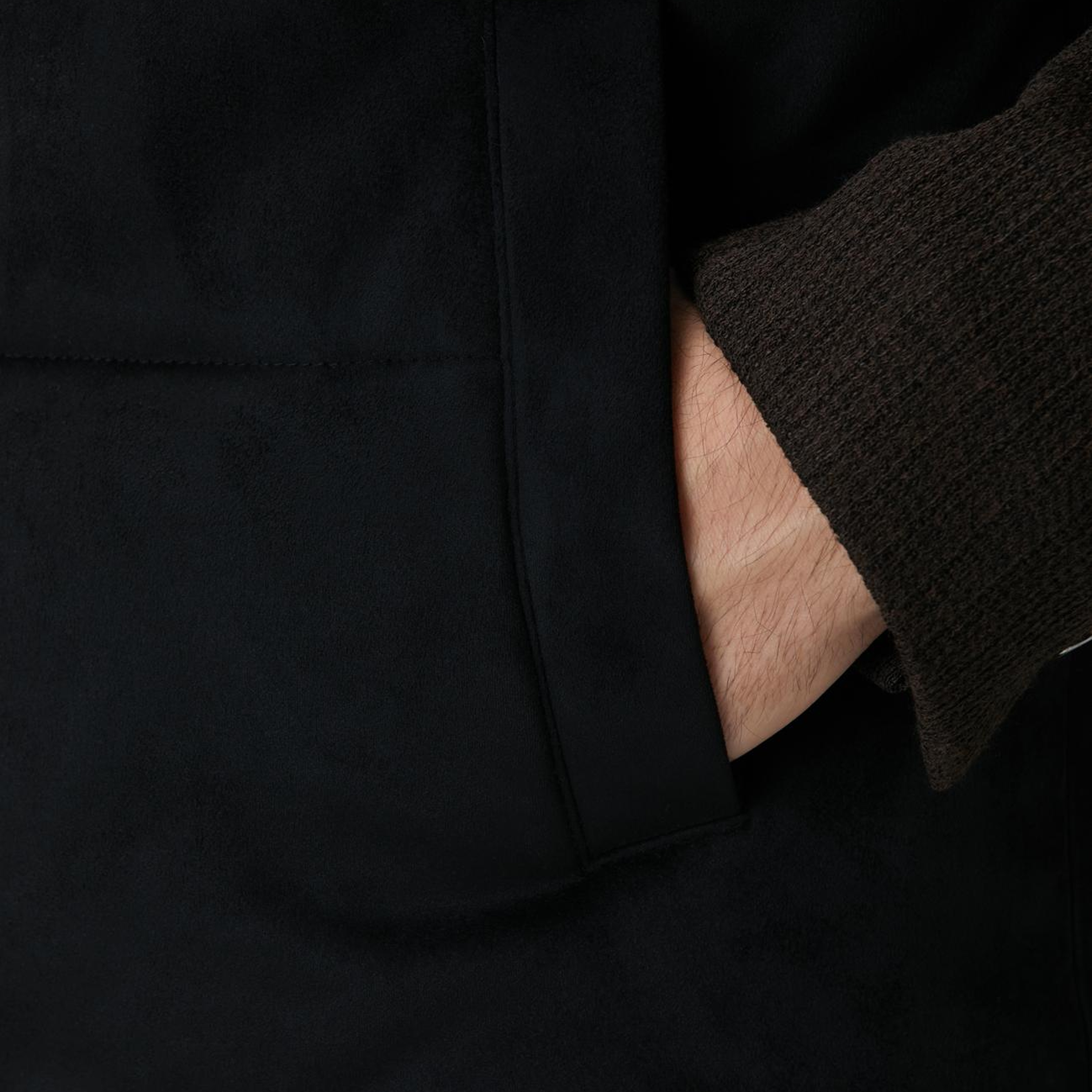 Network Erkek Siyah Kapitoneli Casual Yelek