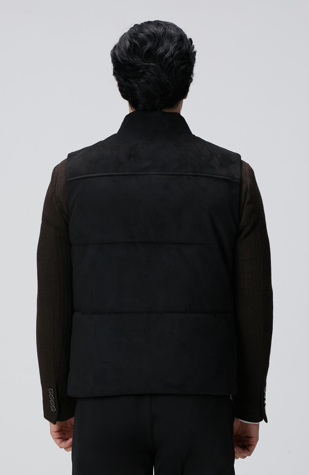 Network Erkek Siyah Kapitoneli Casual Yelek