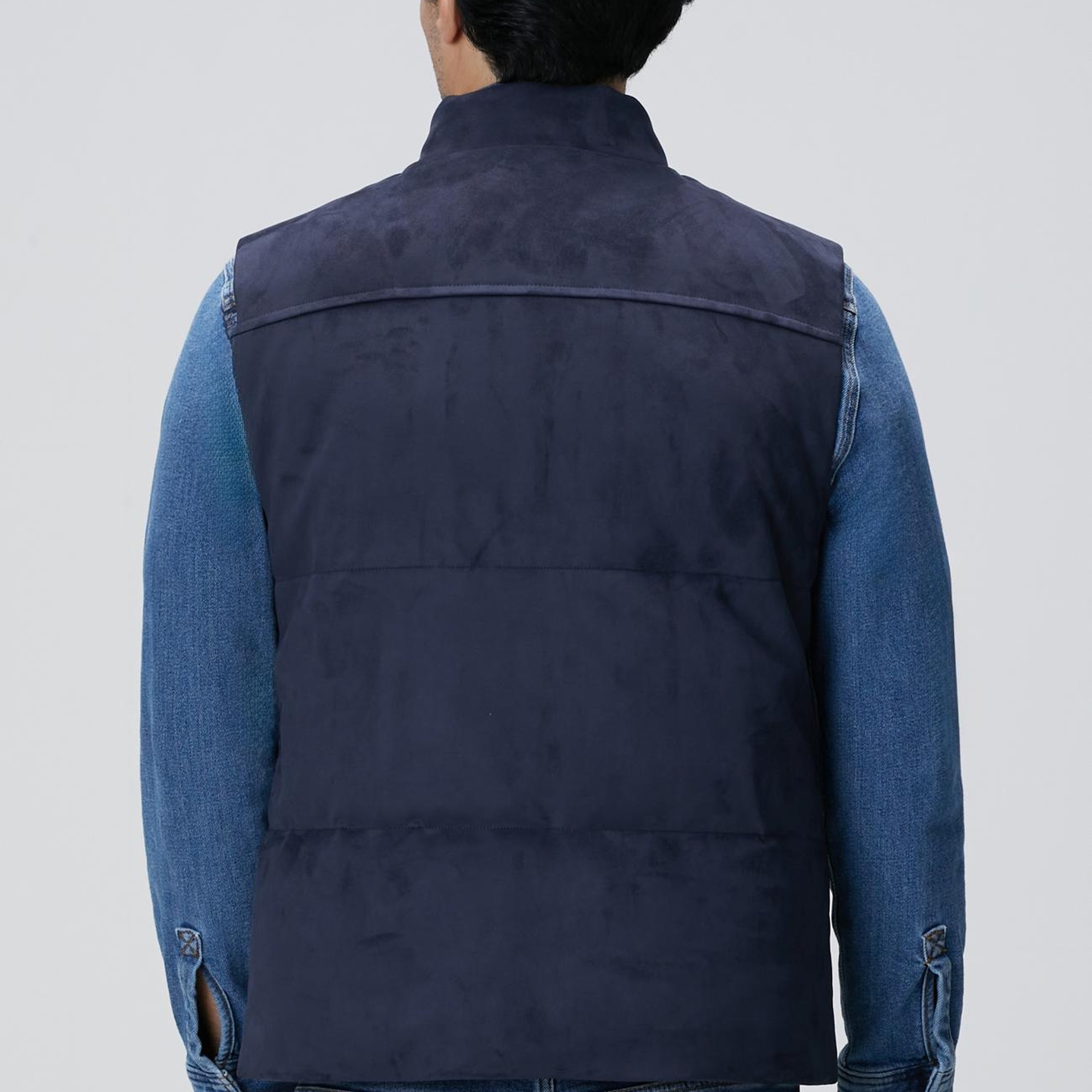 Network Erkek Lacivert Kapitoneli Casual Yelek