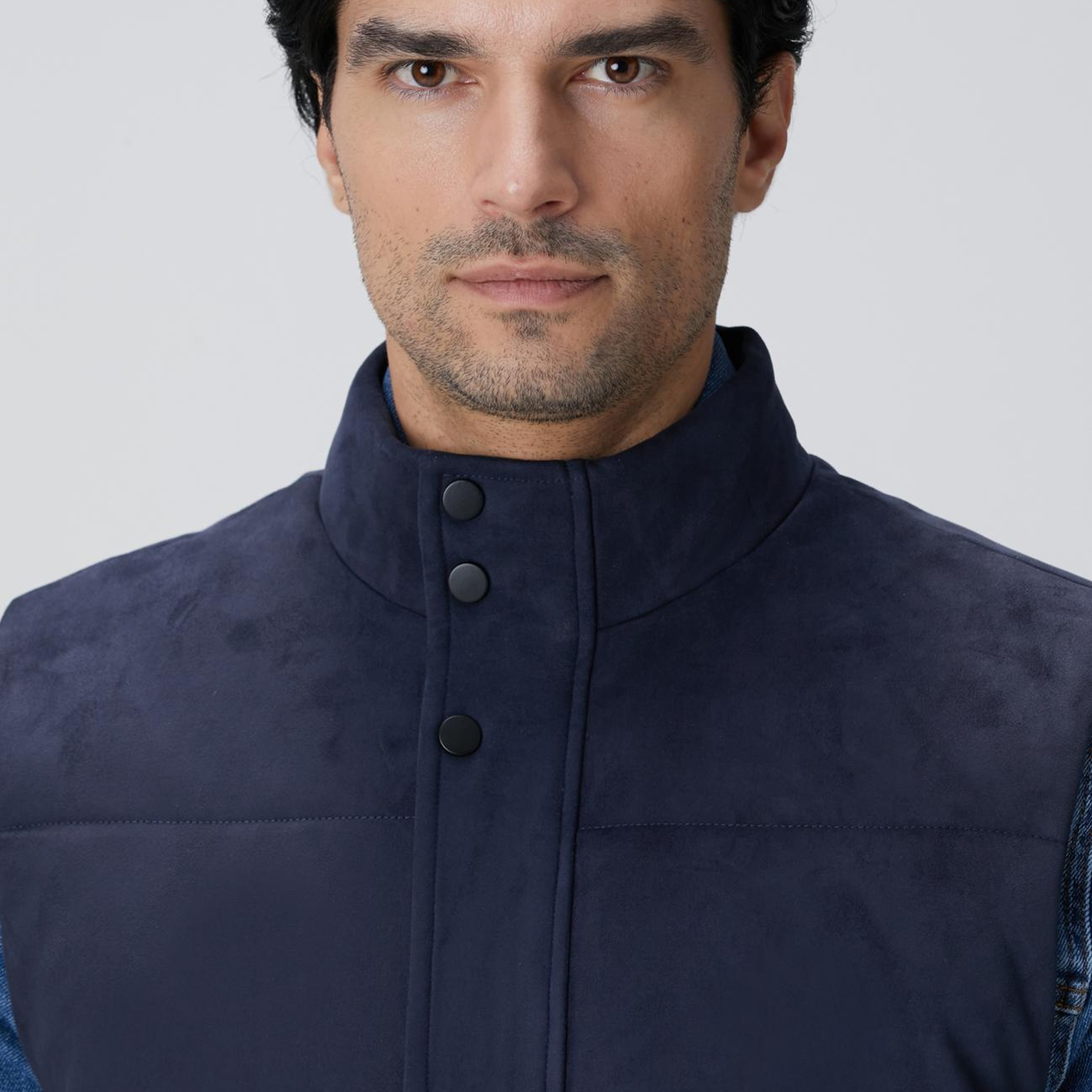 Network Erkek Lacivert Kapitoneli Casual Yelek