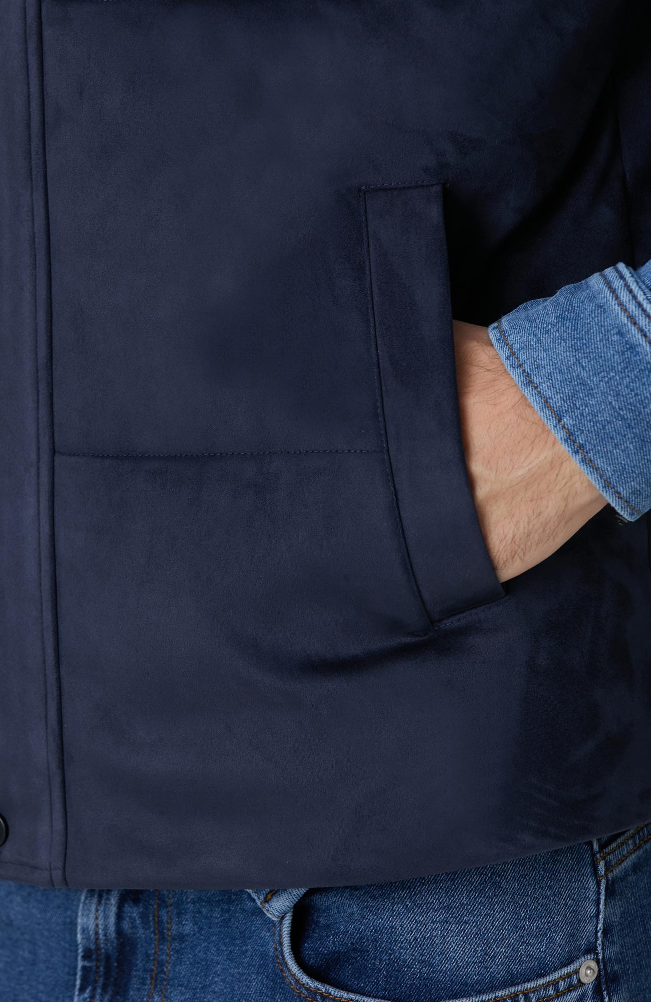 Network Erkek Lacivert Kapitoneli Casual Yelek
